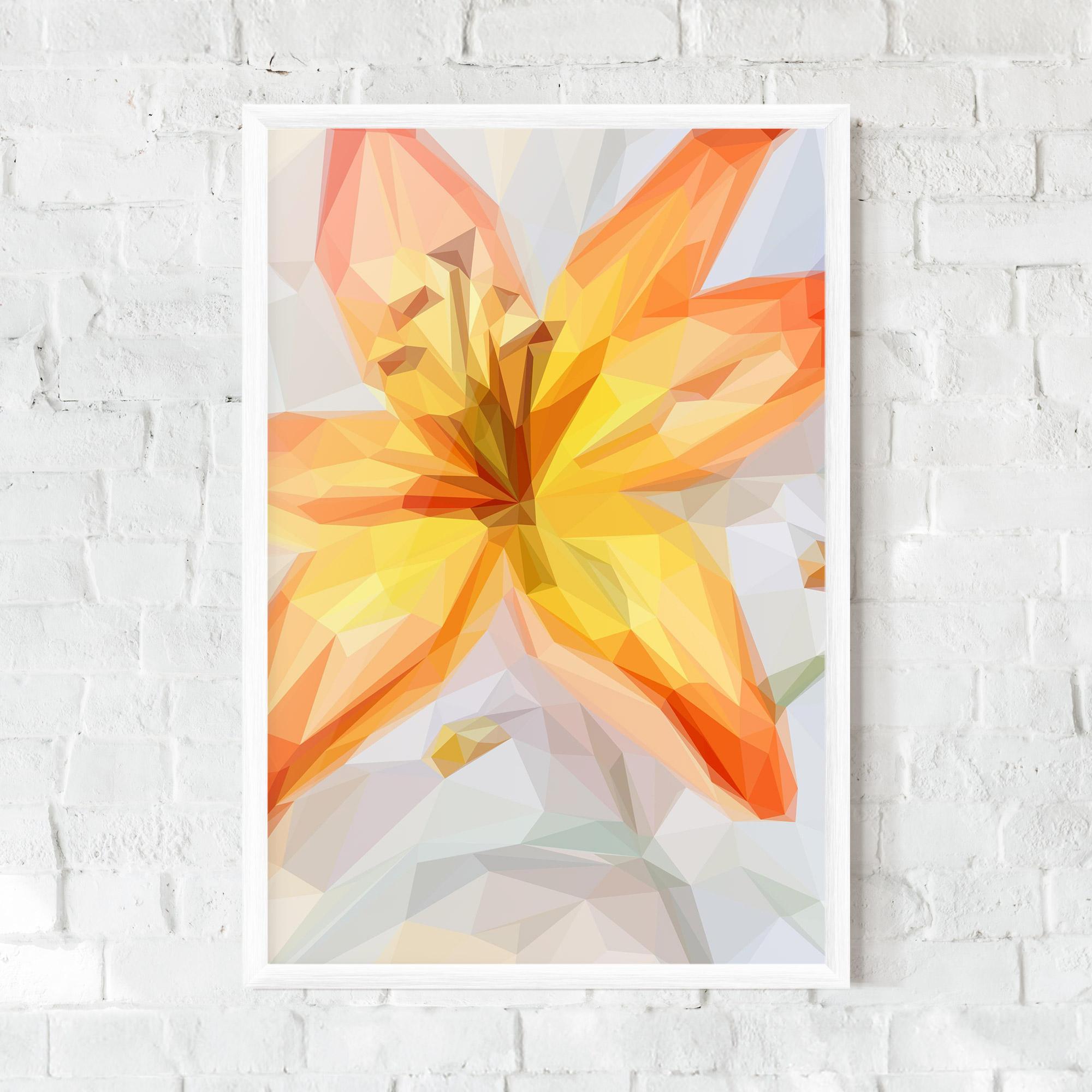 Gerahmte Poster Yellow Orange Lily mockup 0