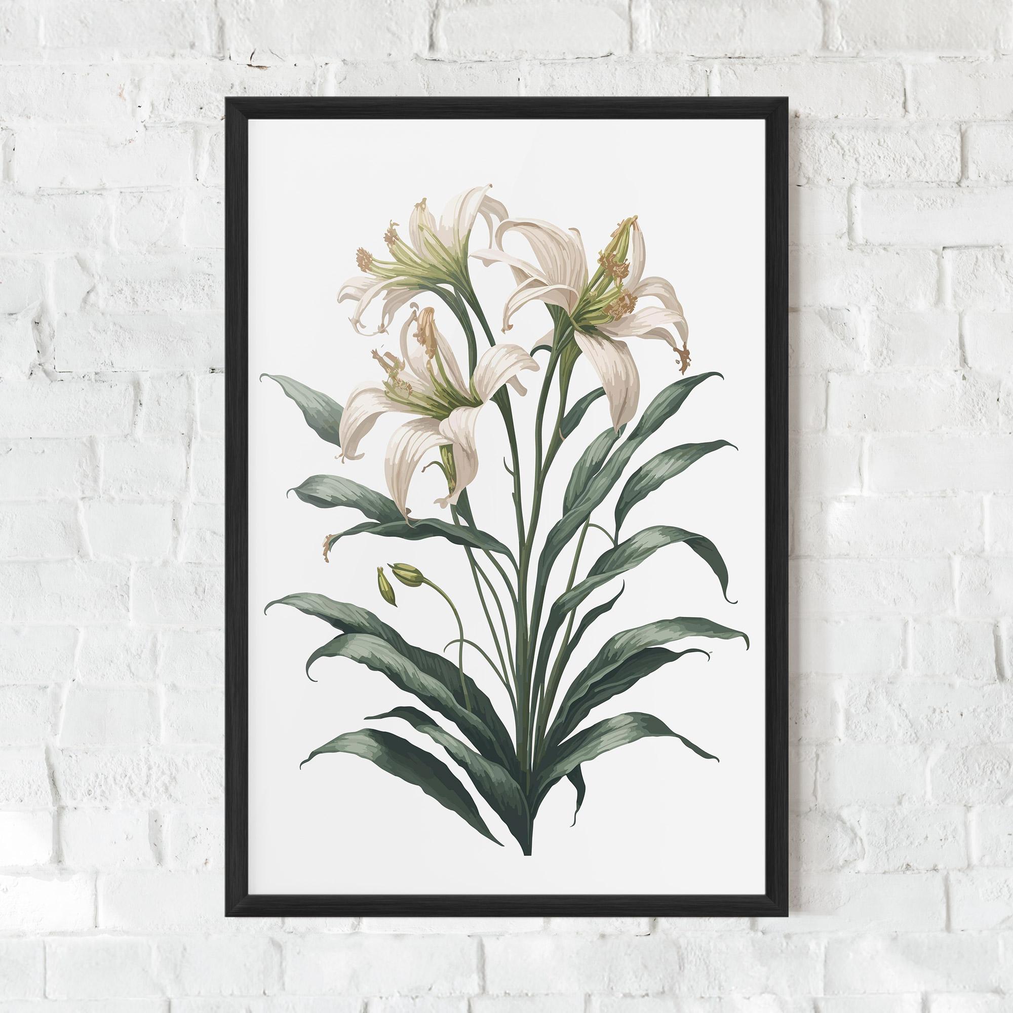 Gerahmte Poster Columbia Lily mockup 0