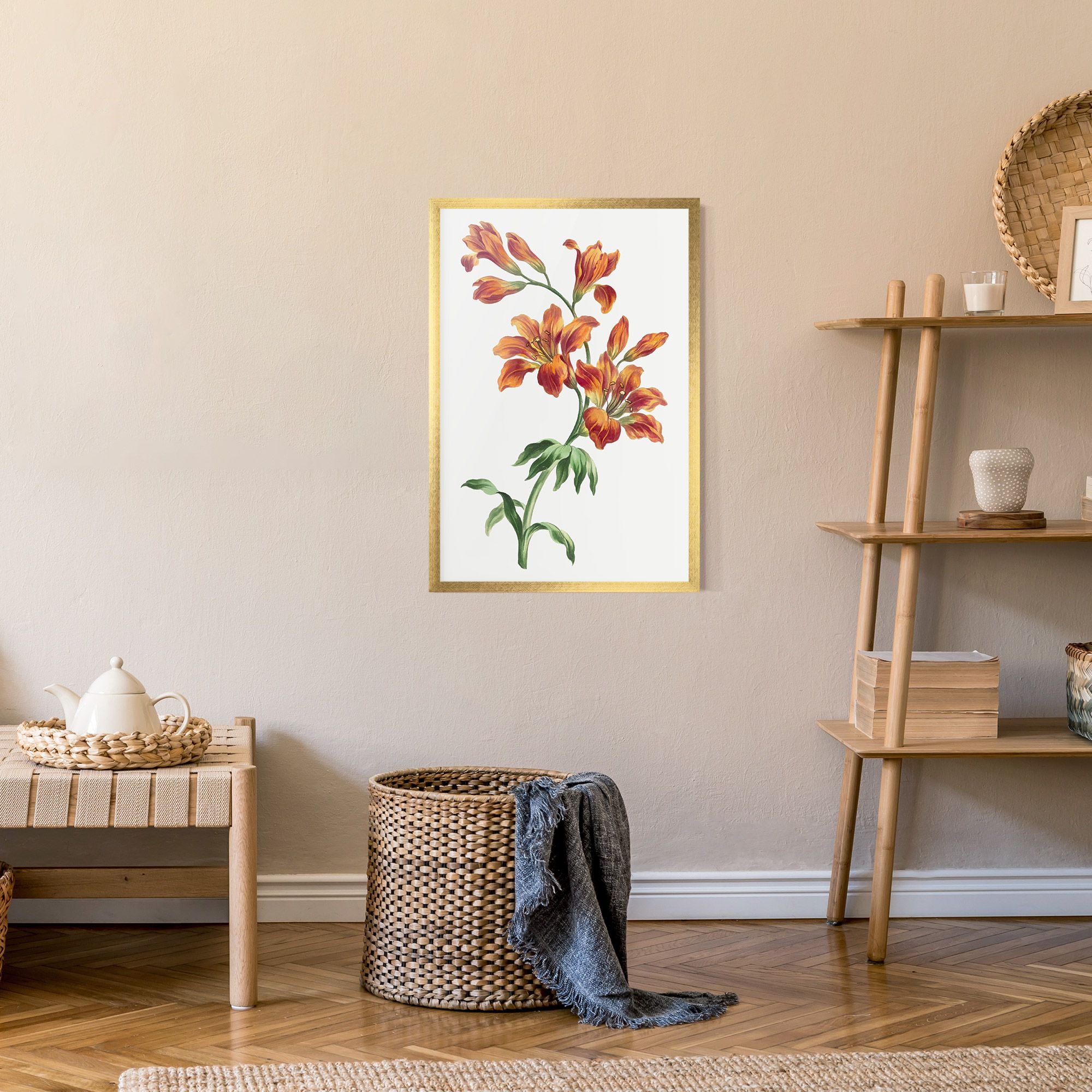 Orange Painted Lily mockup 9