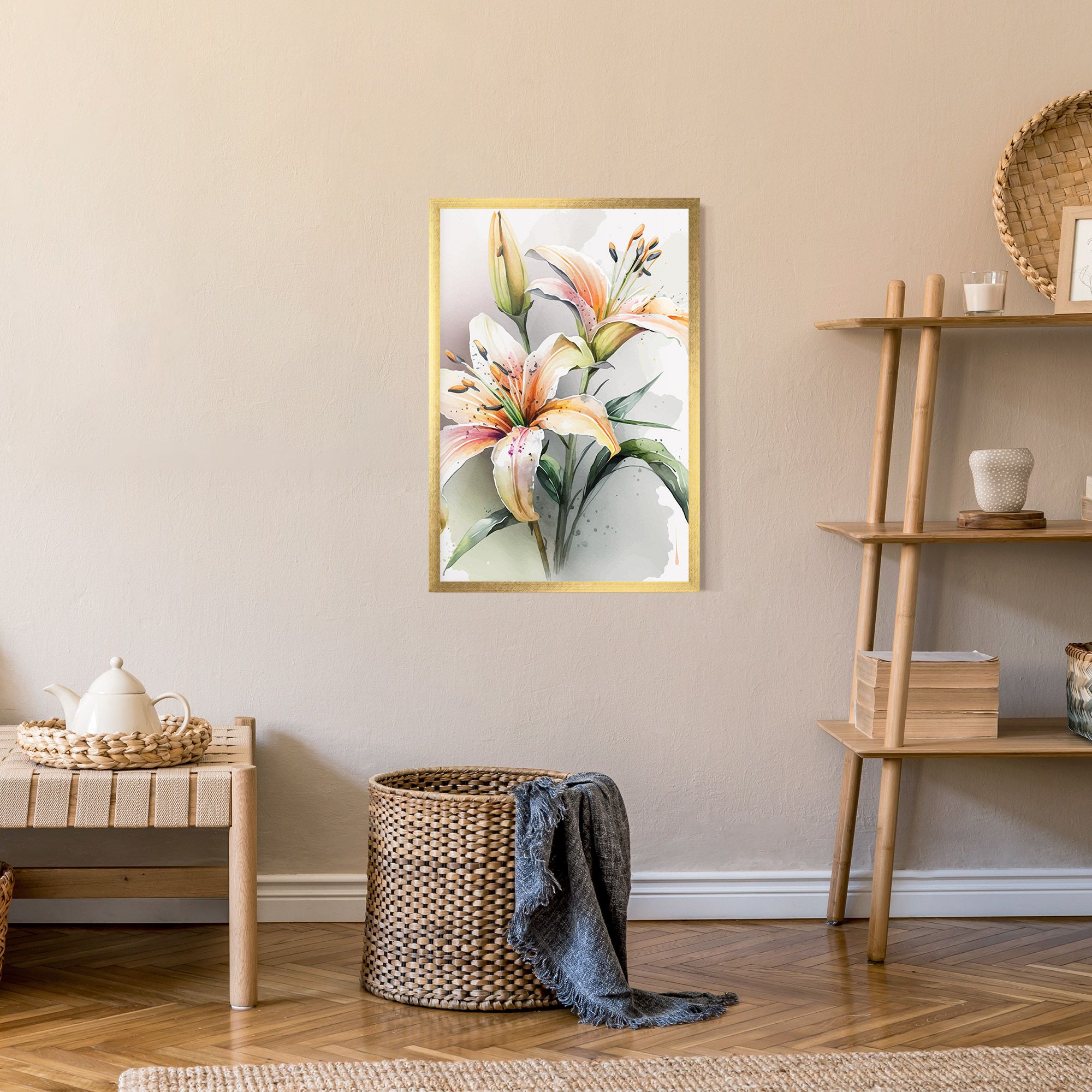 White Orange Lily mockup 9