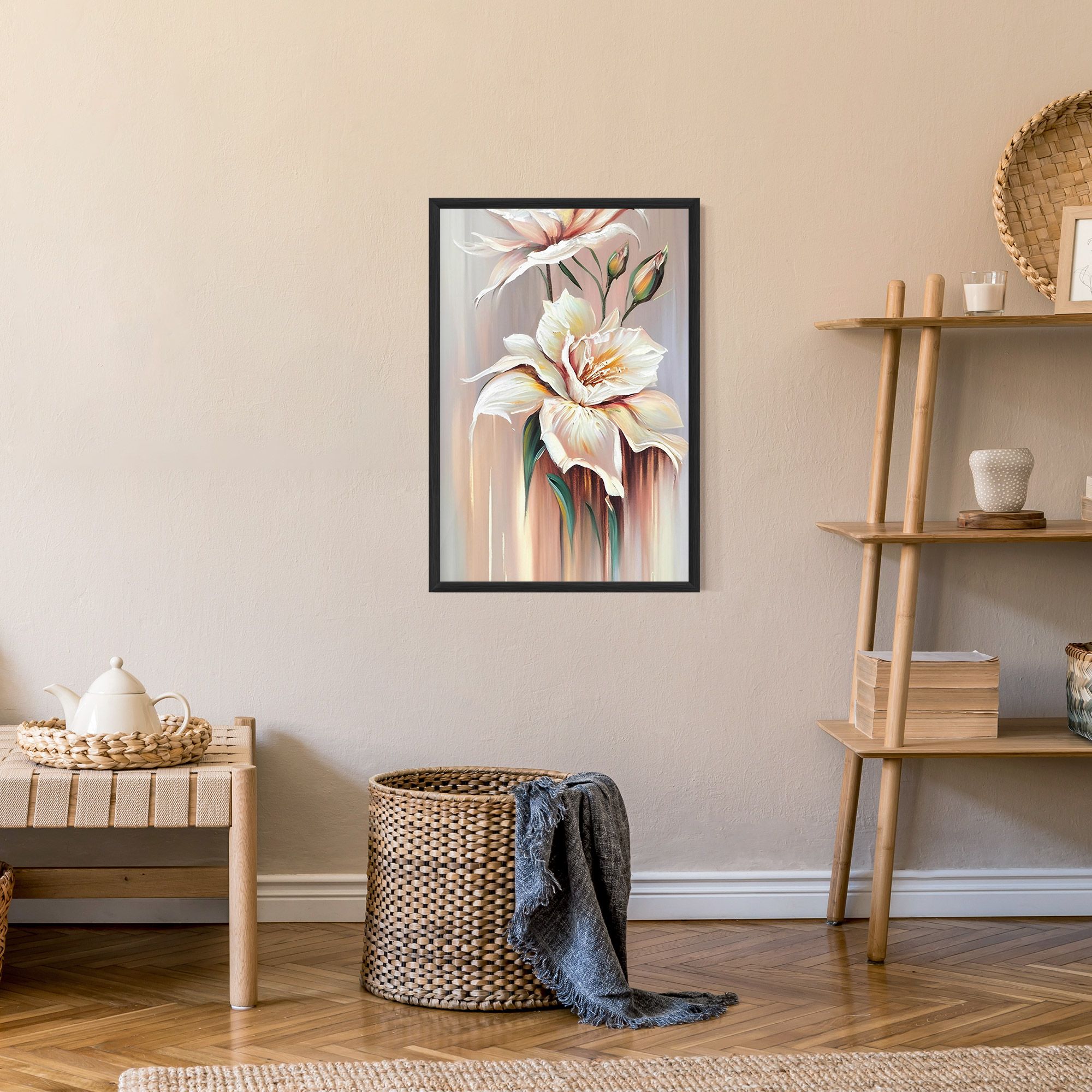 Abstract Lily Painting mockup 9