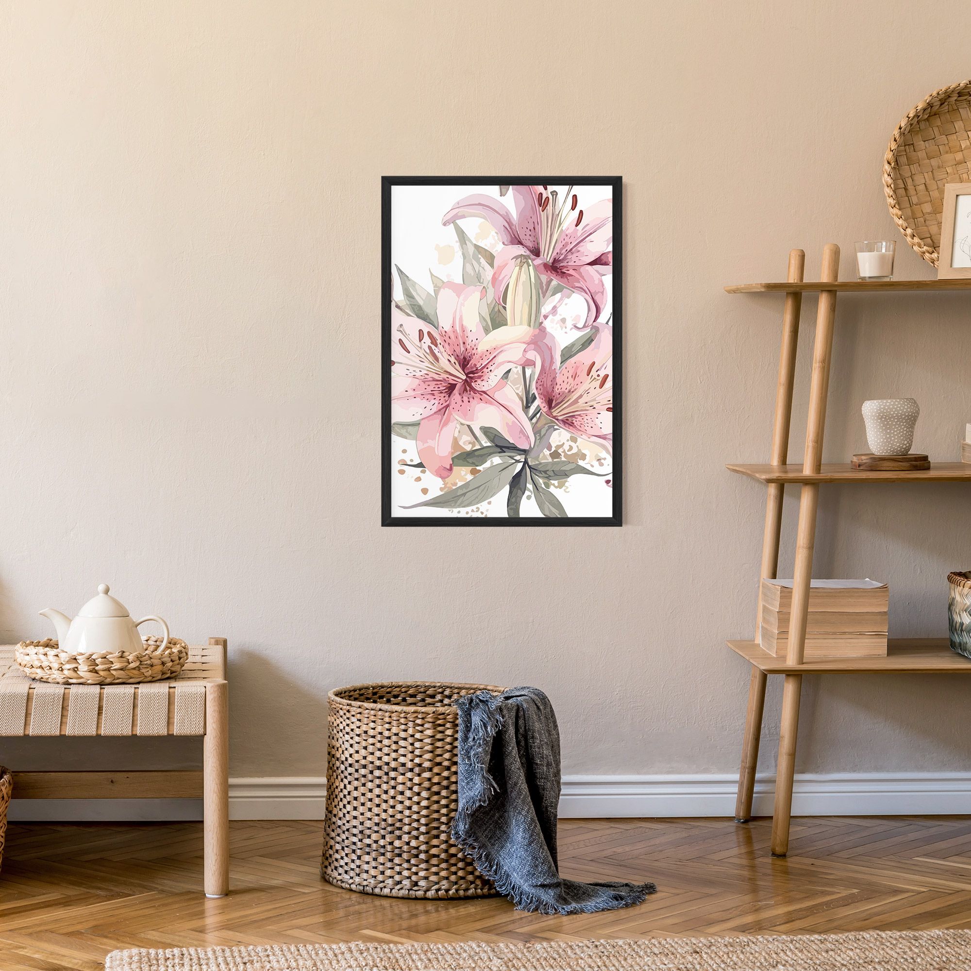 Light Pink Lily Art mockup 9