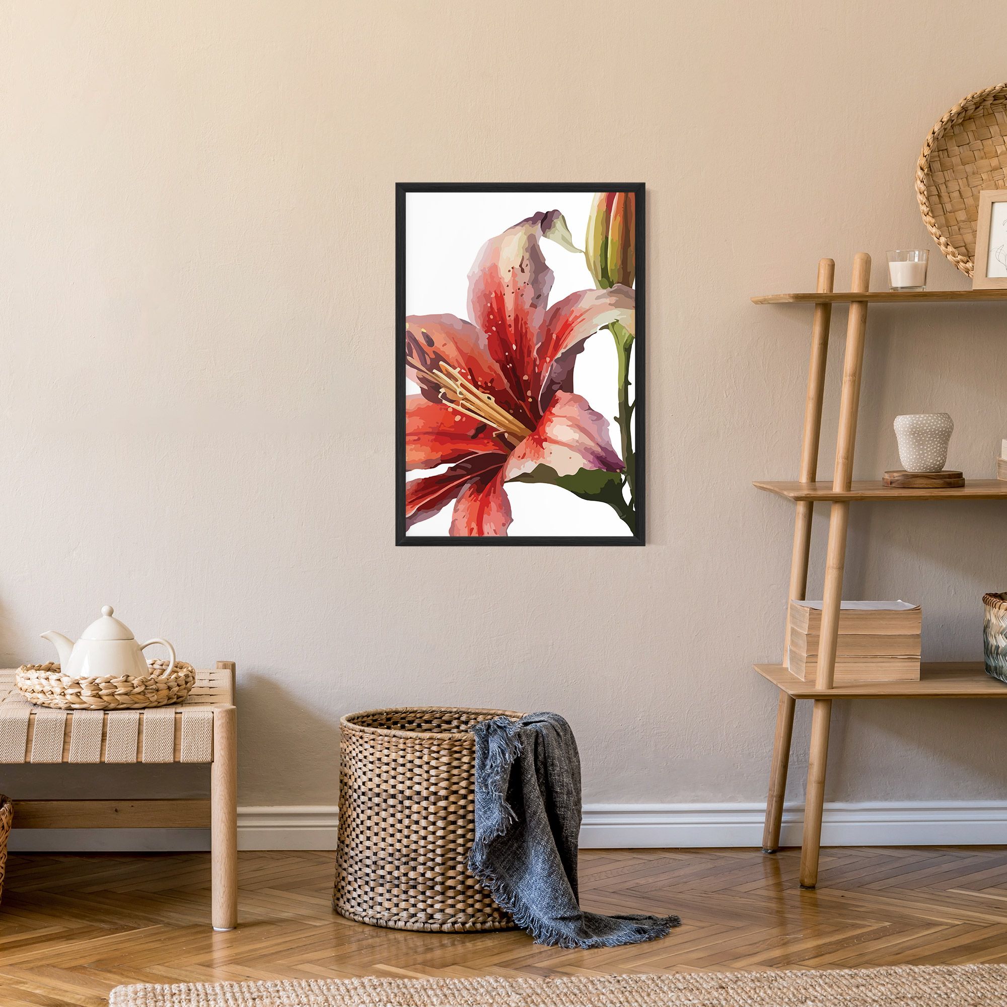 Pretty Red Purple Lily mockup 9