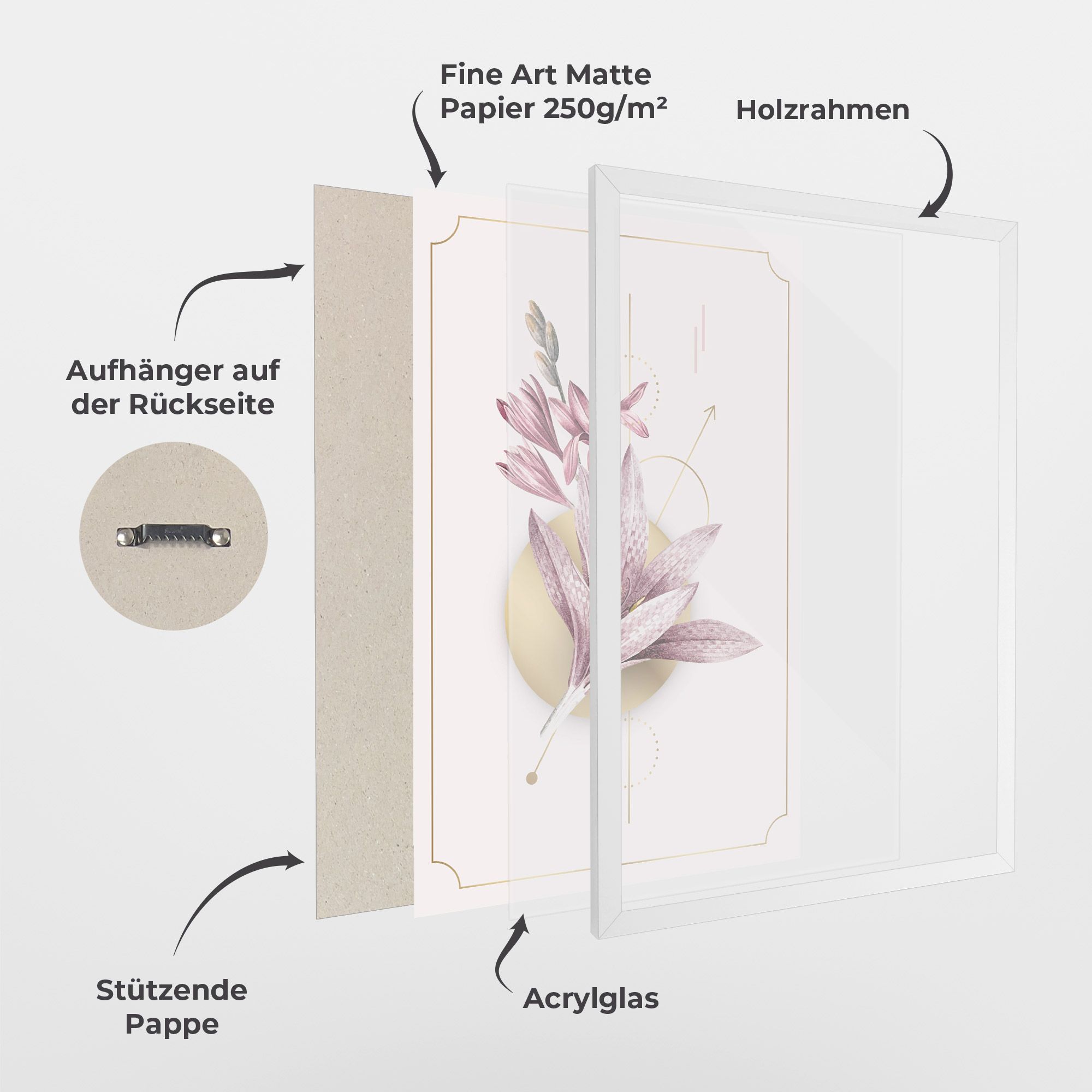 Purple Gold Lily mockup 1