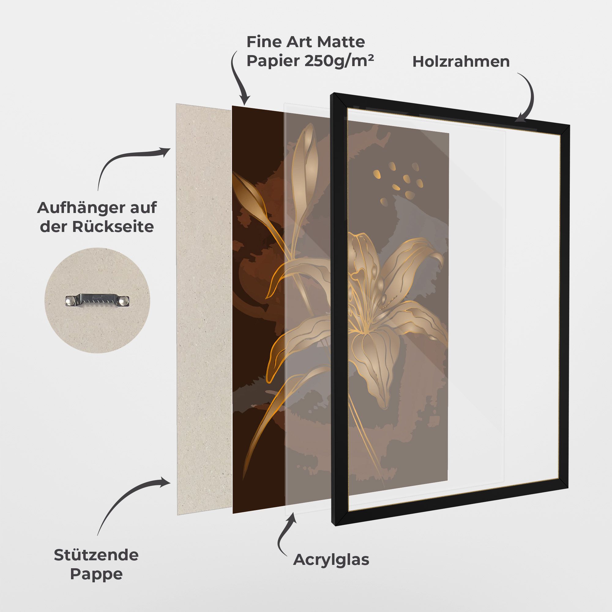 Gold Brown Lily mockup 1