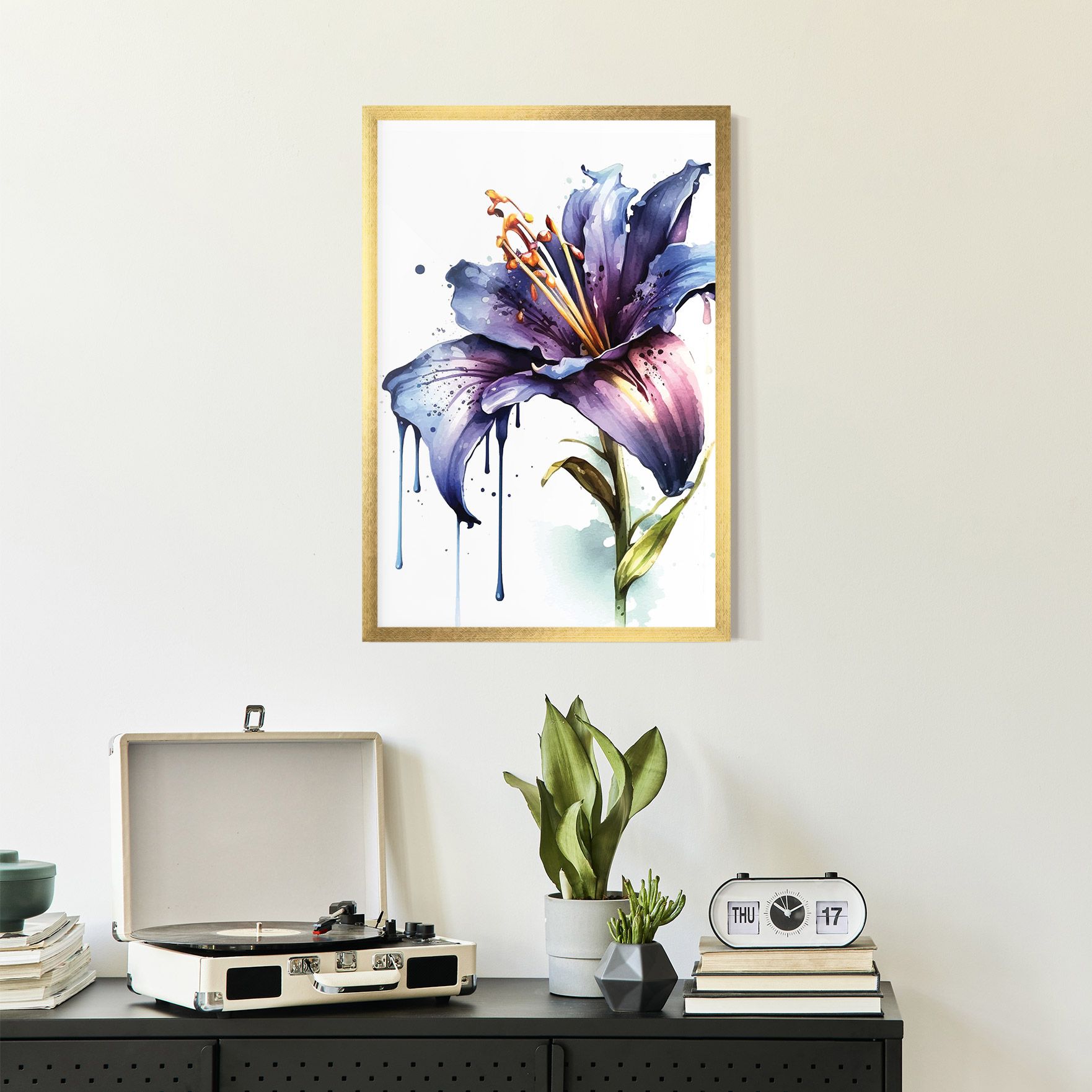 Purple Orange Lily mockup 2