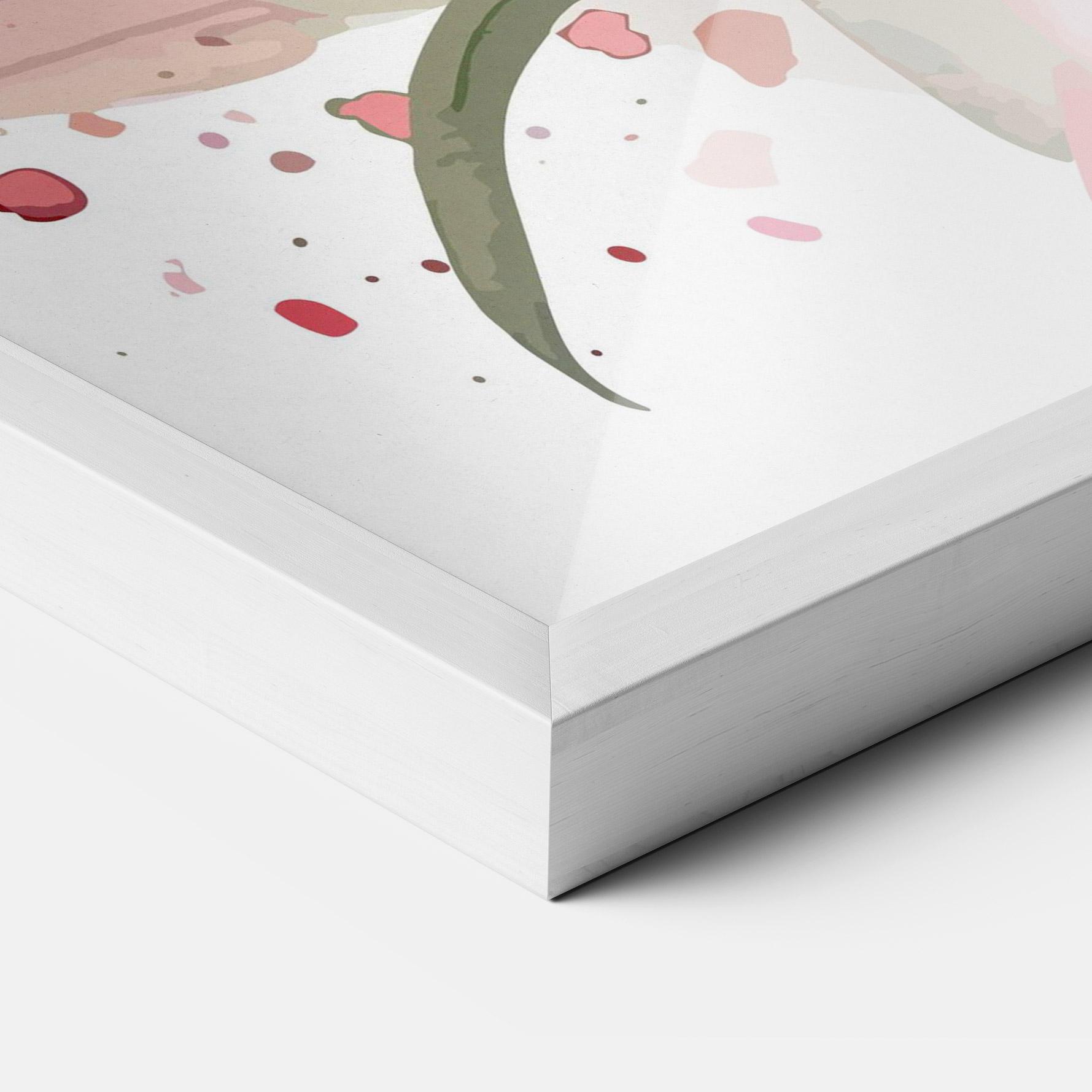 Gerahmte Poster Beautiful Pink Lily mockup 3