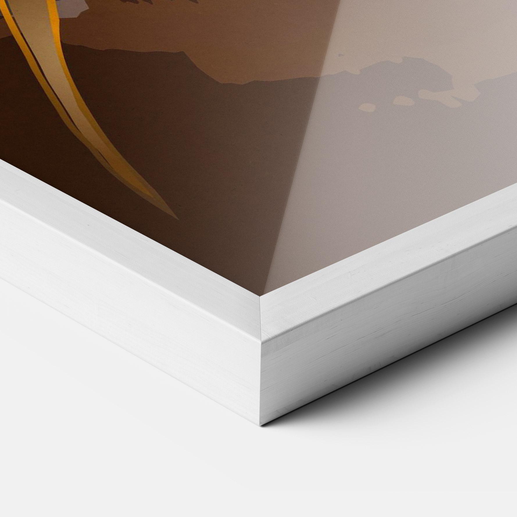 Gerahmte Poster Gold Brown Lily mockup 3