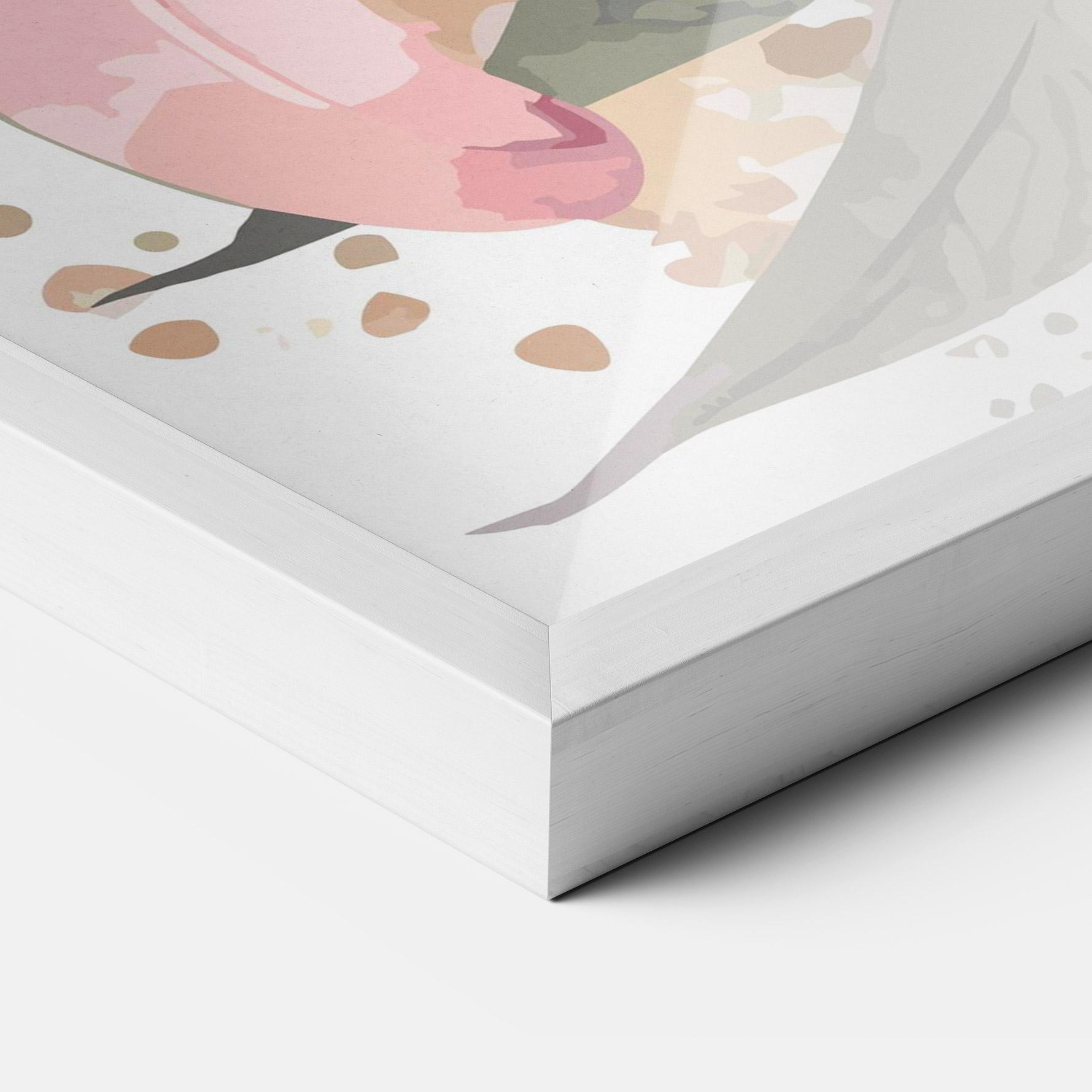 Gerahmte Poster Light Pink Lily Art mockup 3