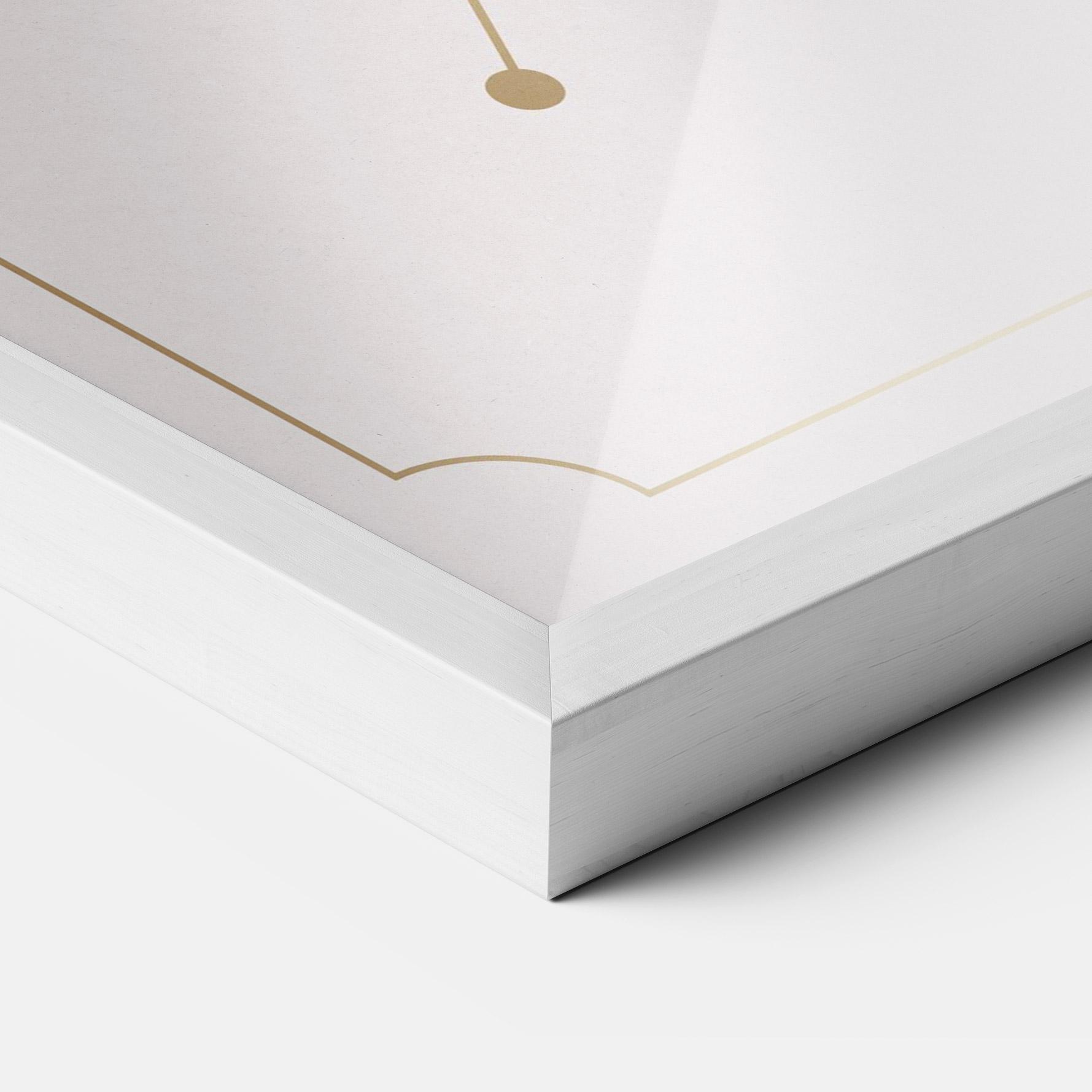 Gerahmte Poster Purple Gold Lily mockup 3