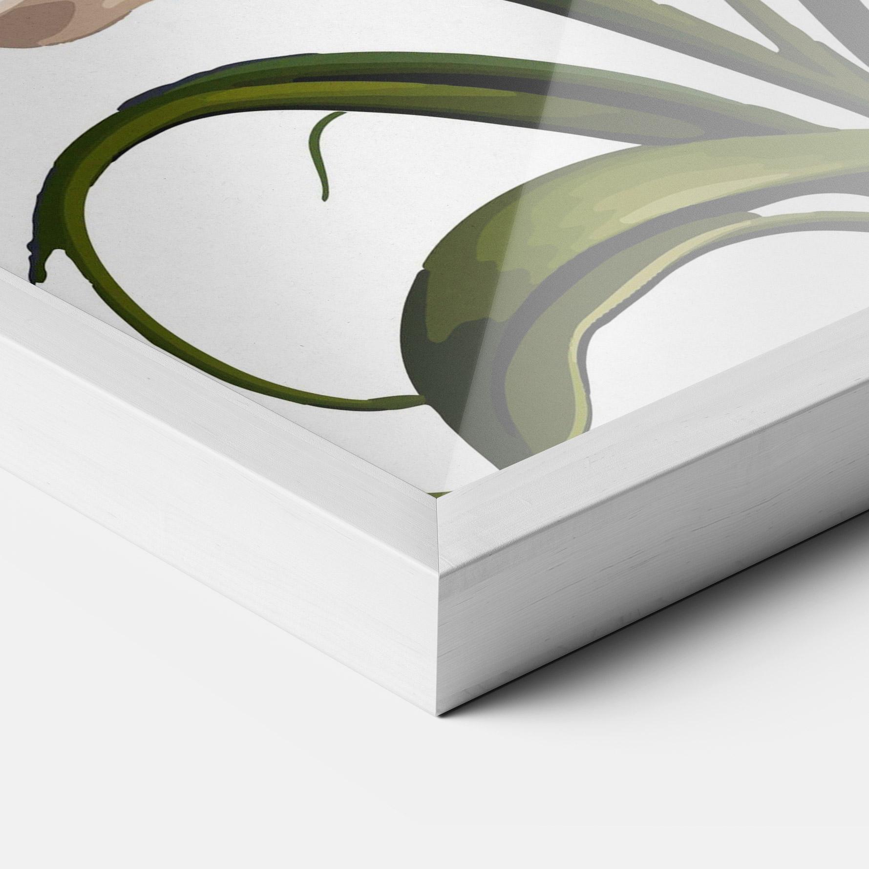 Gerahmte Poster Purple White Lily mockup 3