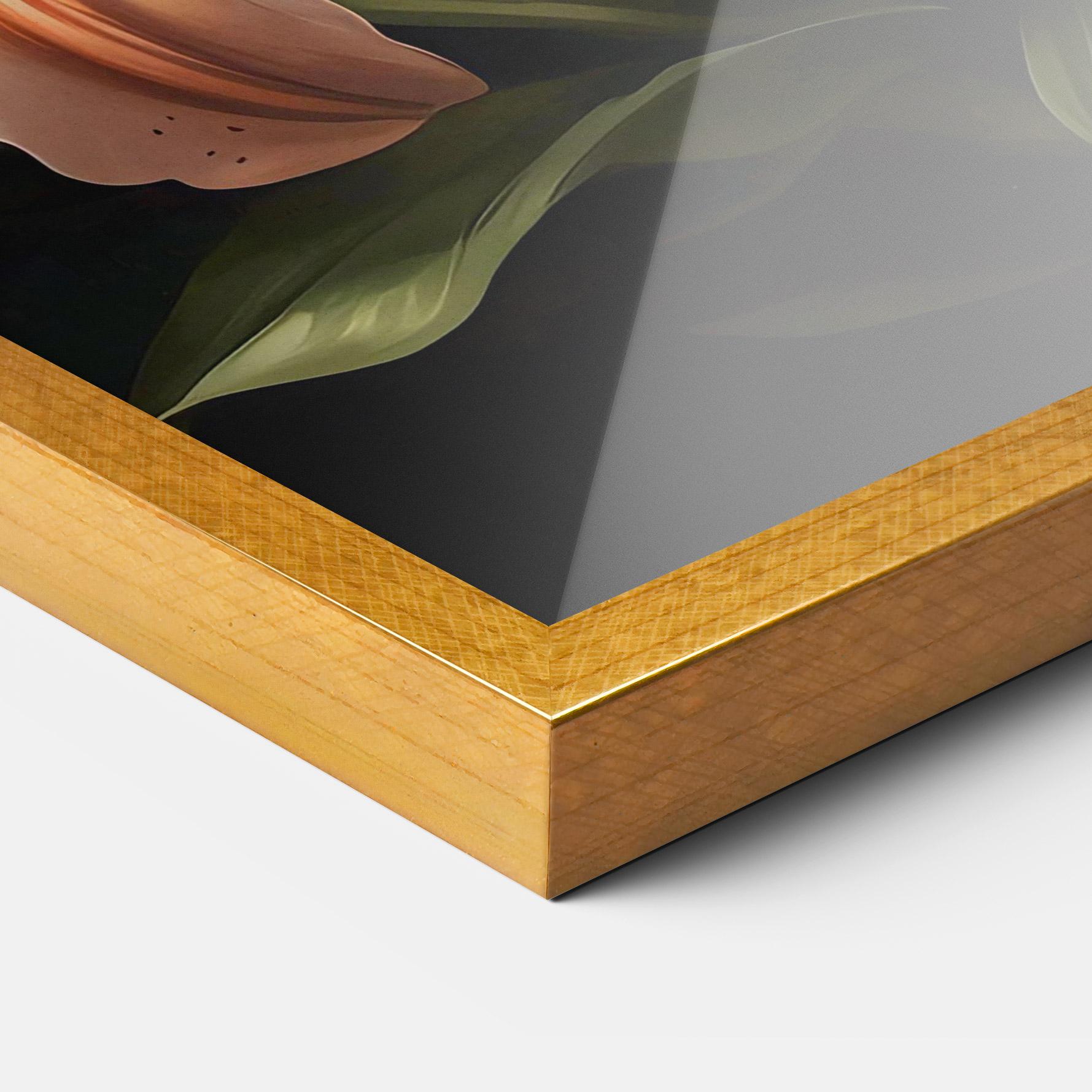 Gerahmte Poster Light Orange Lily mockup 3