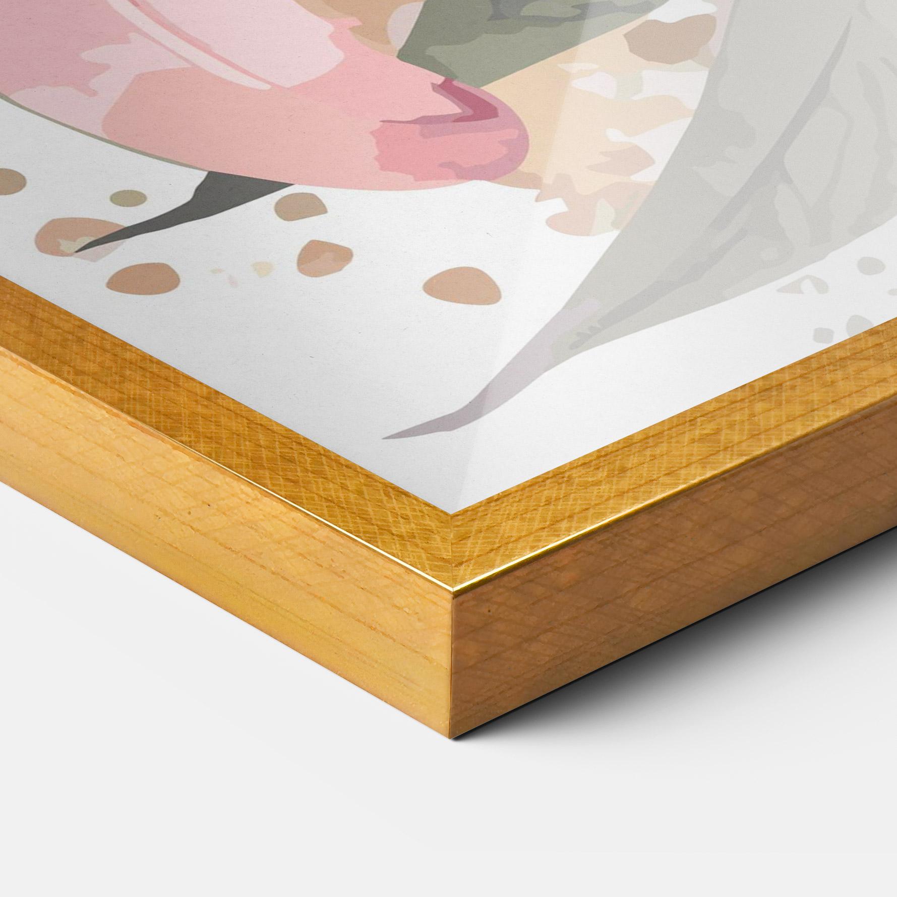 Gerahmte Poster Light Pink Lily Art mockup 3