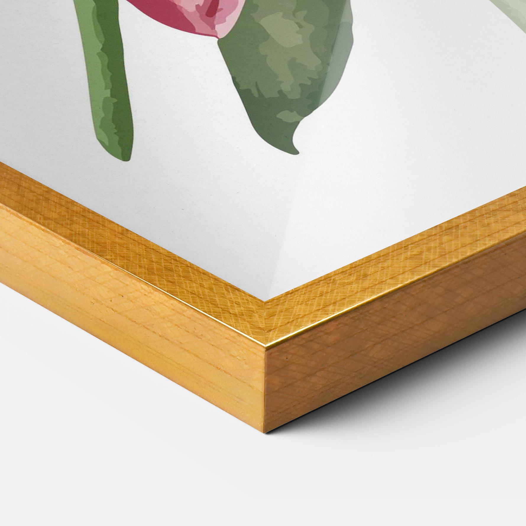 Gerahmte Poster Lily Pretty Pink mockup 3