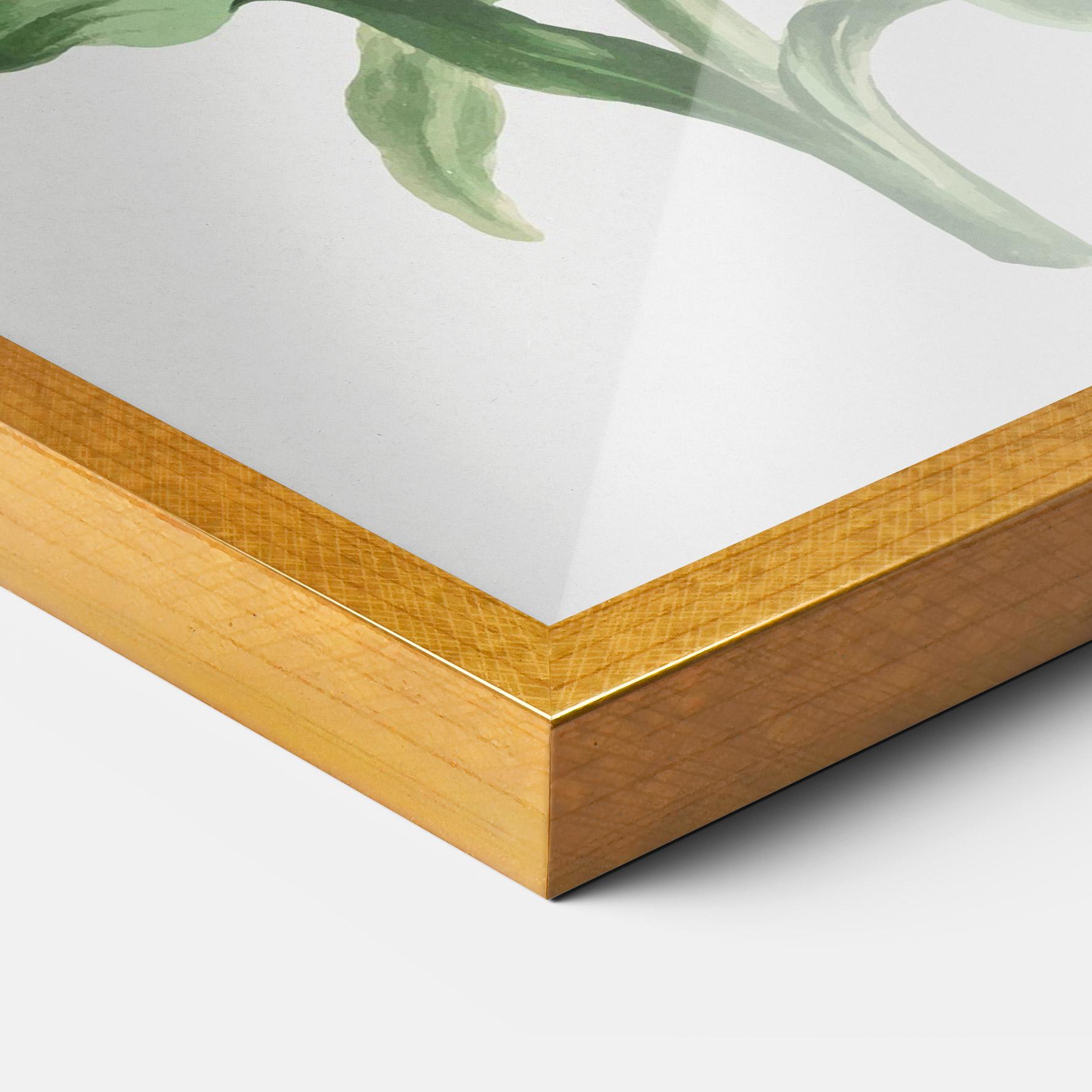 Gerahmte Poster Orange Painted Lily mockup 3