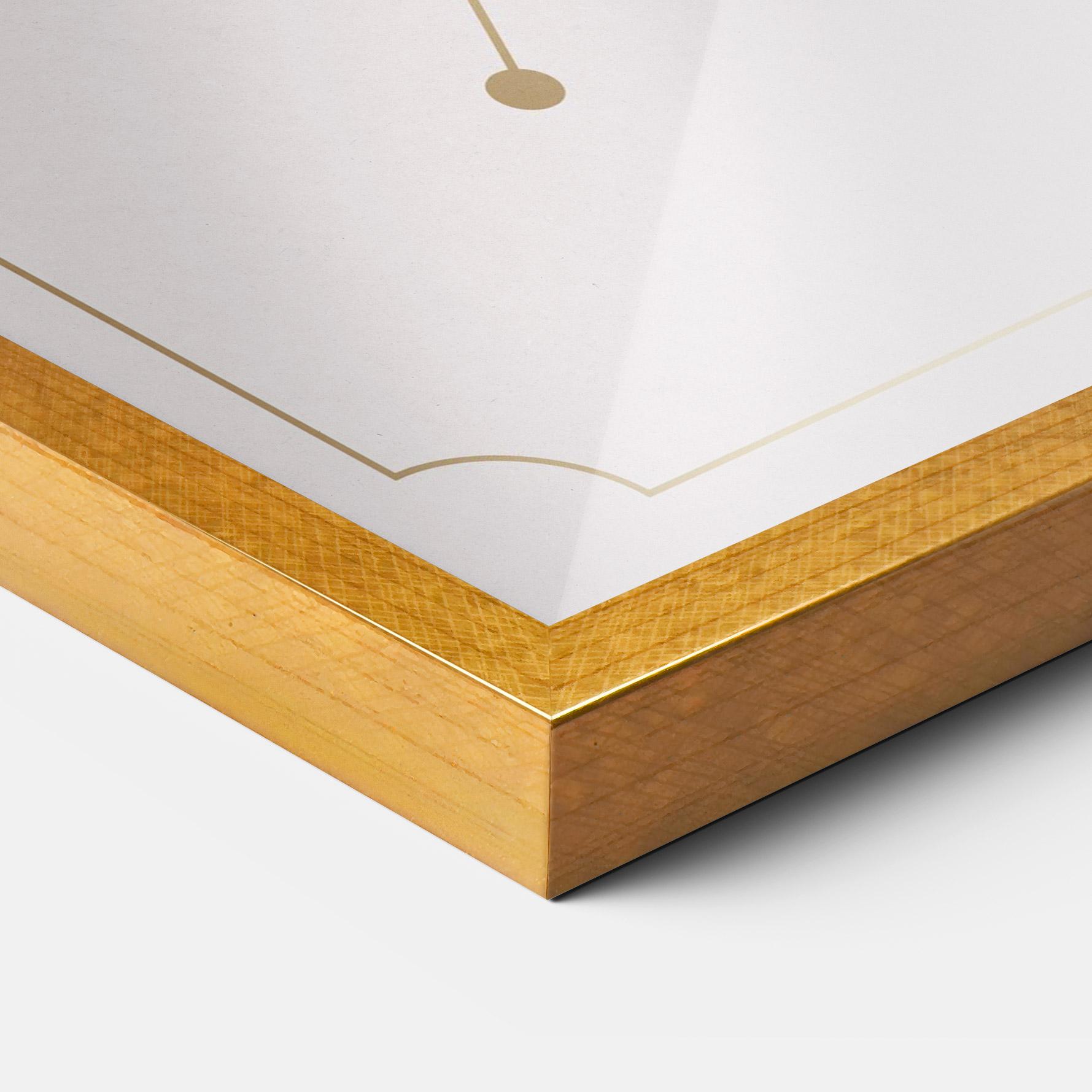 Gerahmte Poster Purple Gold Lily mockup 3