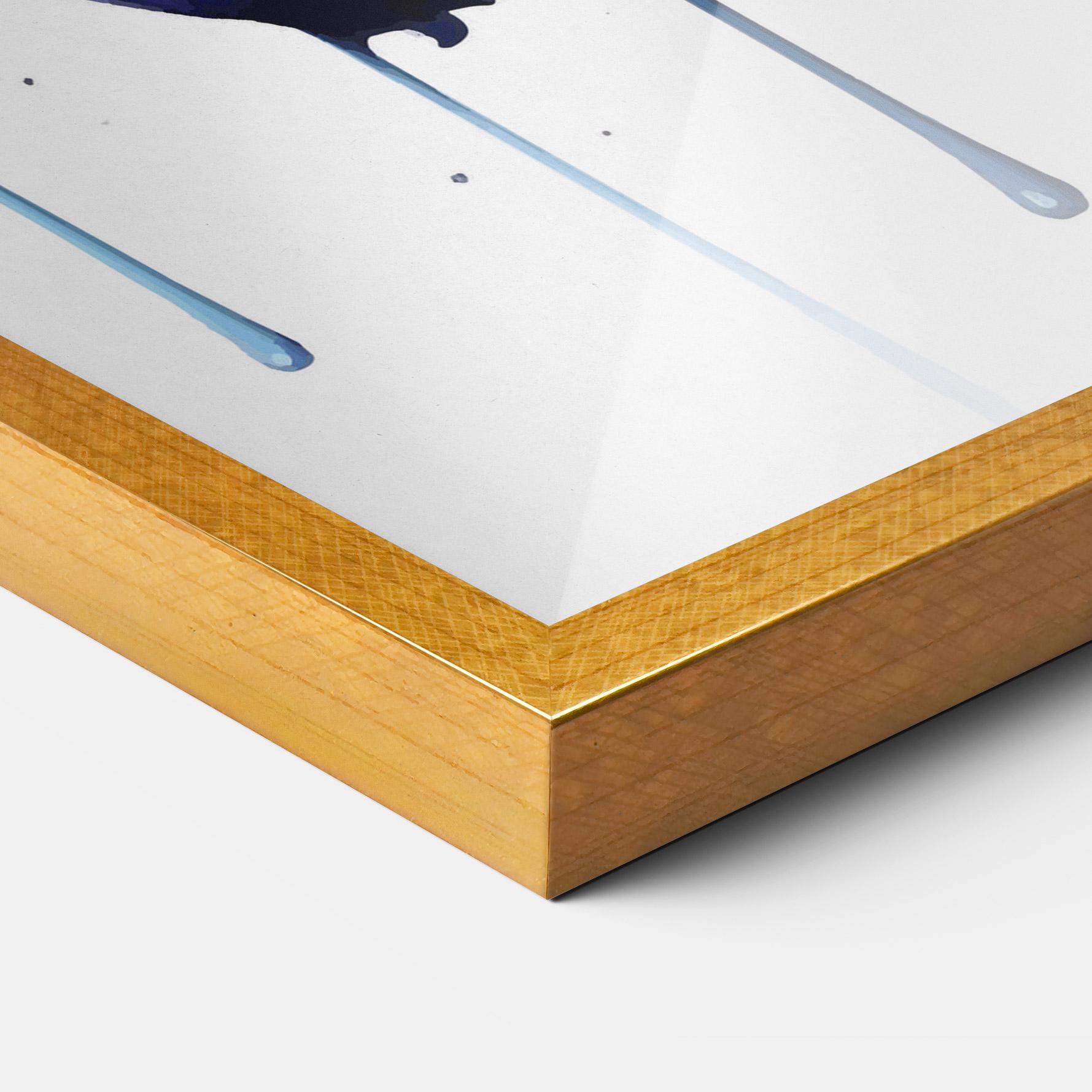 Gerahmte Poster Purple Orange Lily mockup 3