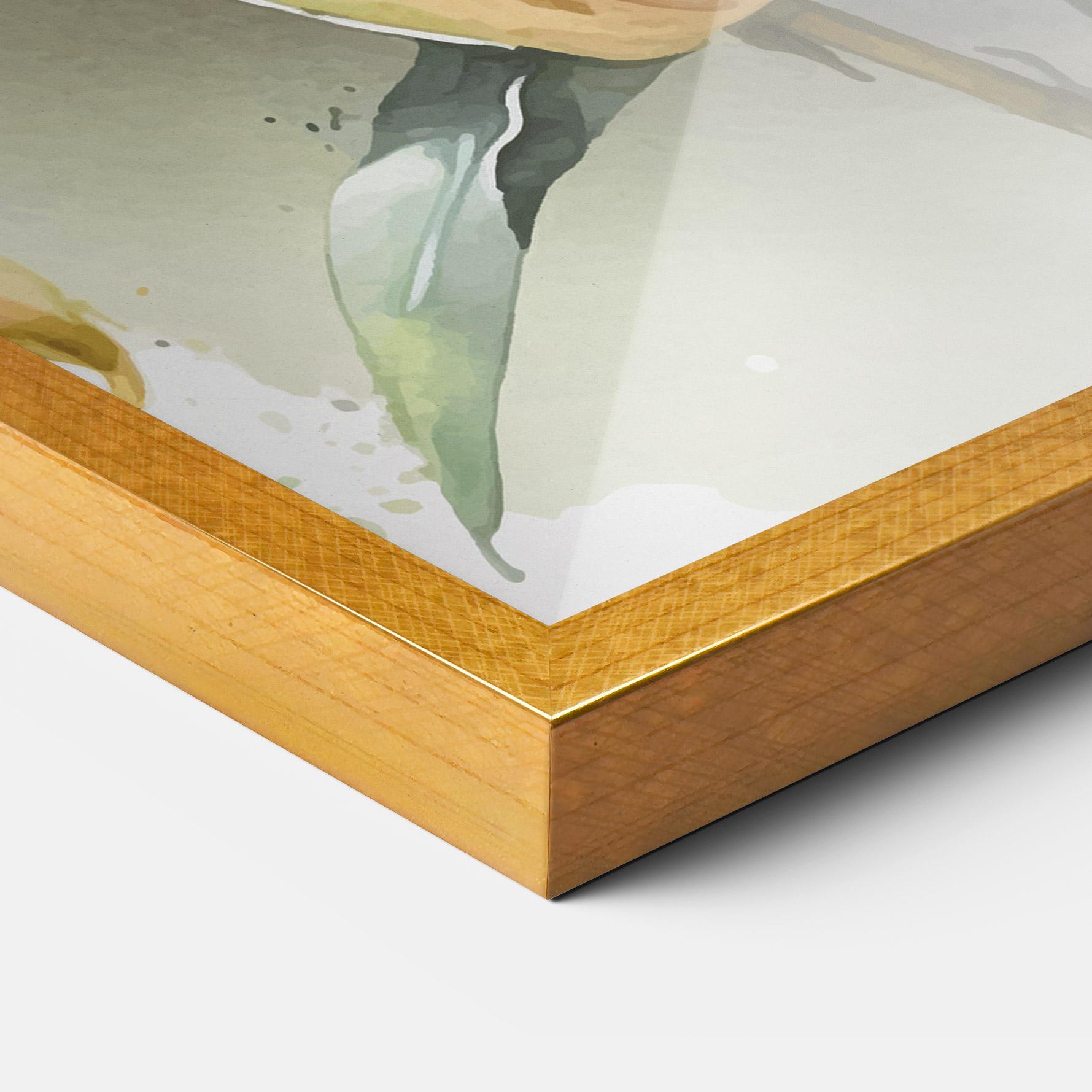 Gerahmte Poster White Orange Lily mockup 3