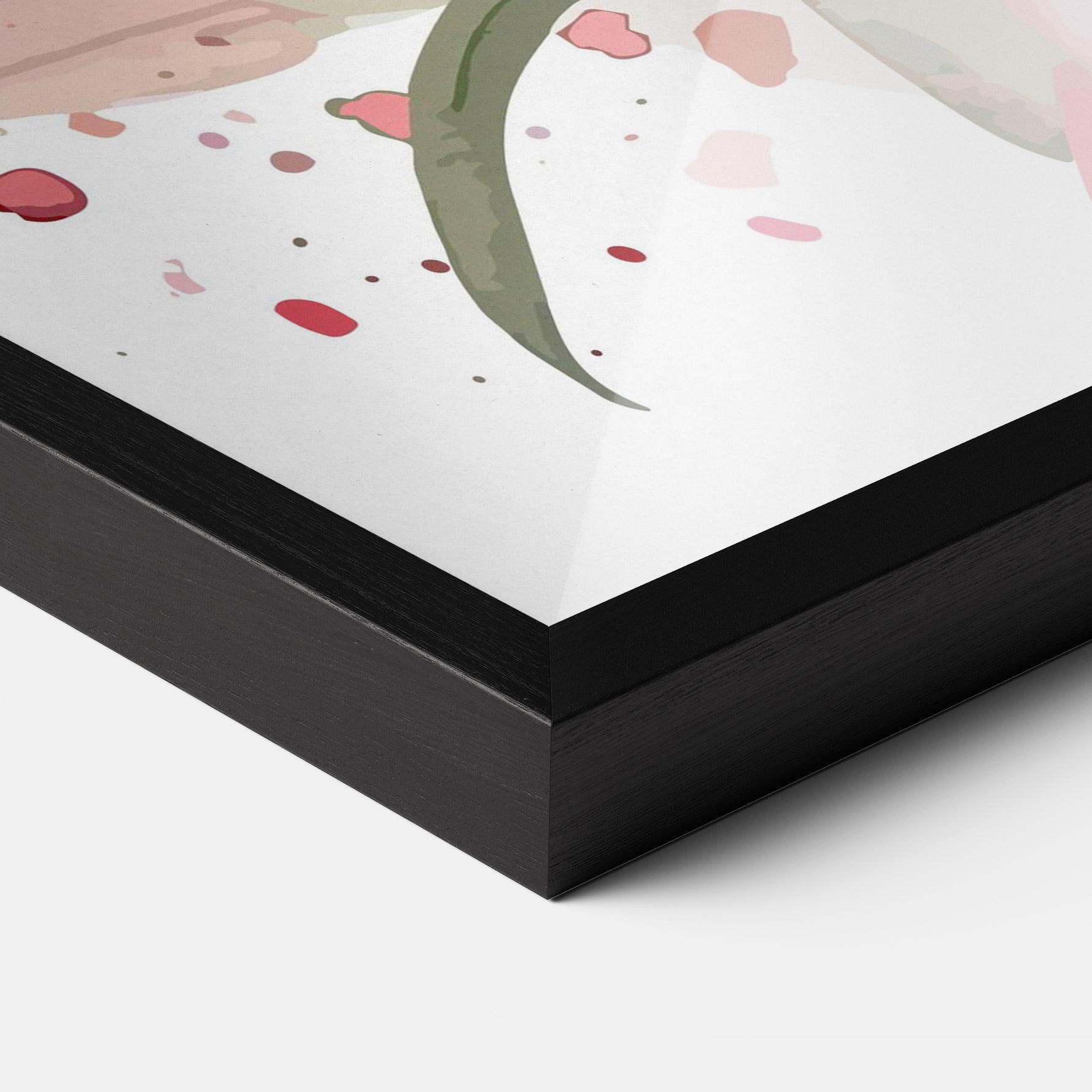 Gerahmte Poster Beautiful Pink Lily mockup 3