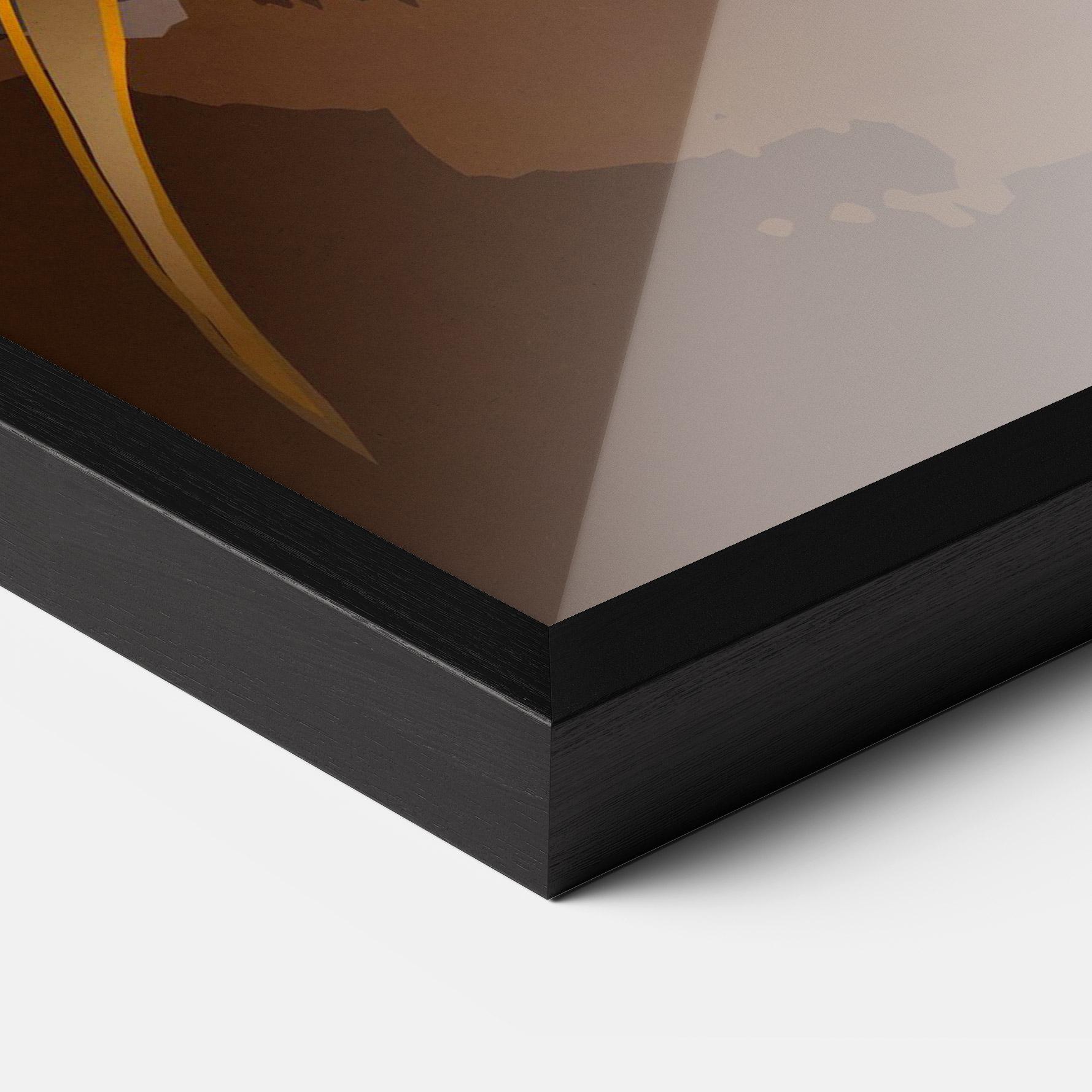 Gerahmte Poster Gold Brown Lily mockup 3