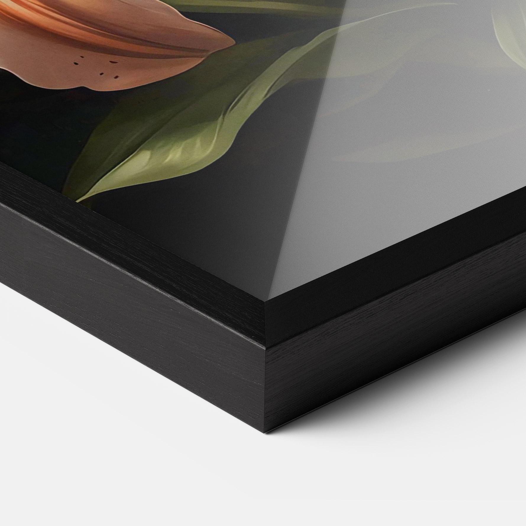 Gerahmte Poster Light Orange Lily mockup 3