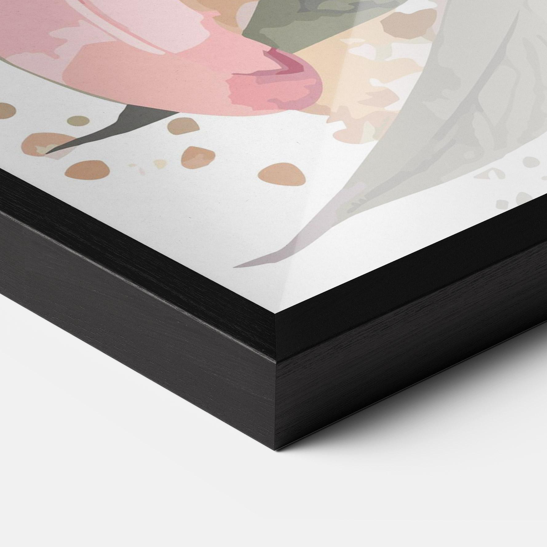 Gerahmte Poster Light Pink Lily Art mockup 3