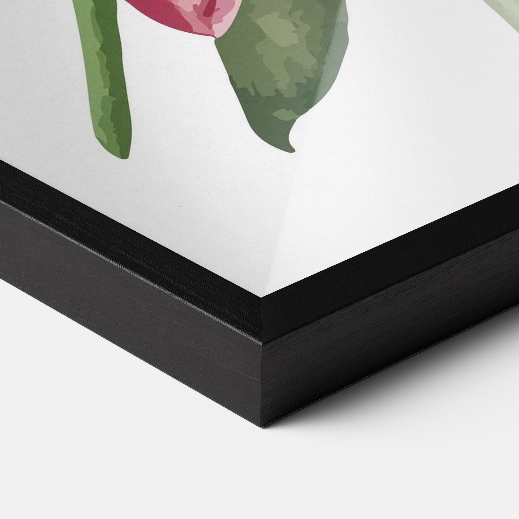 Gerahmte Poster Lily Pretty Pink mockup 3