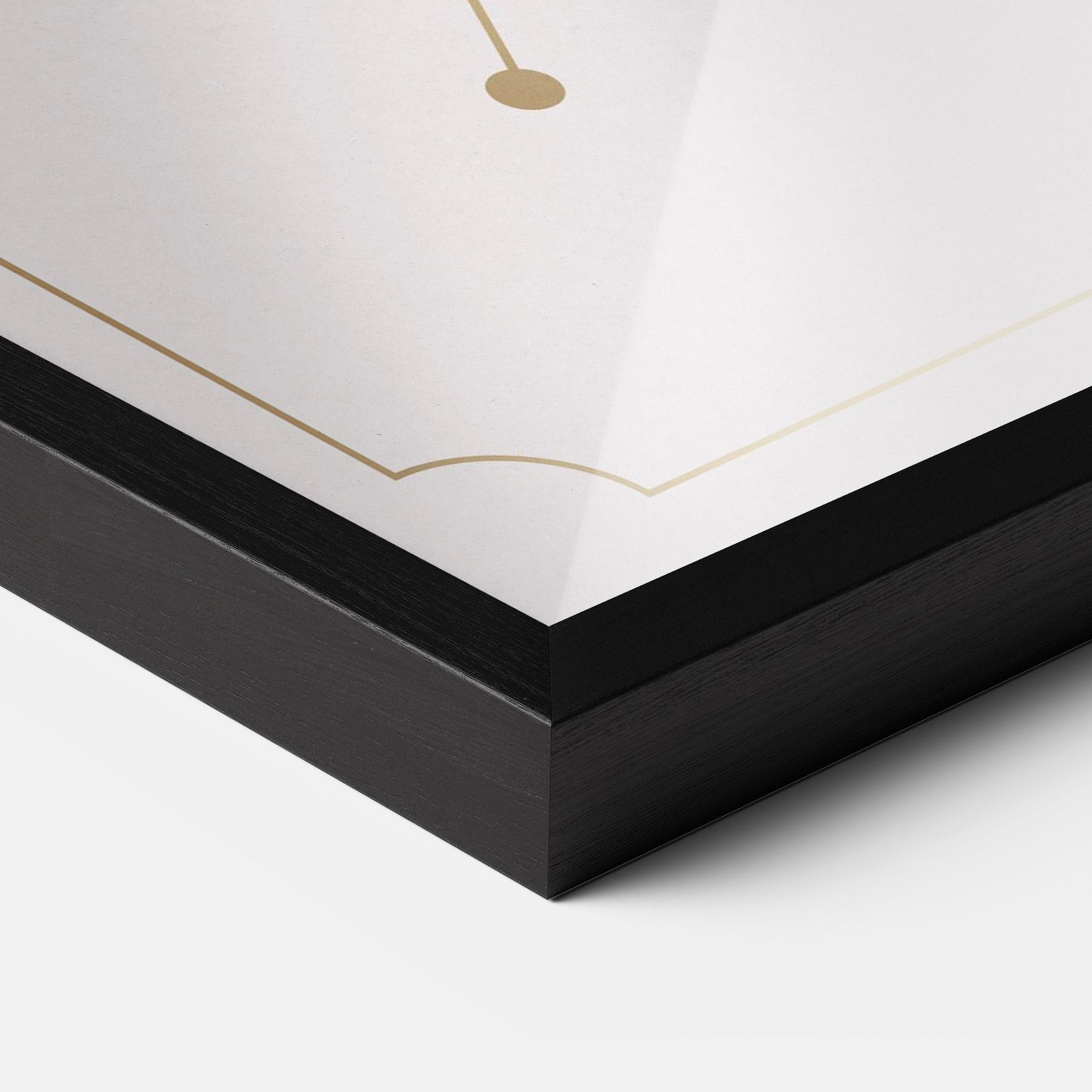 Gerahmte Poster Purple Gold Lily mockup 3