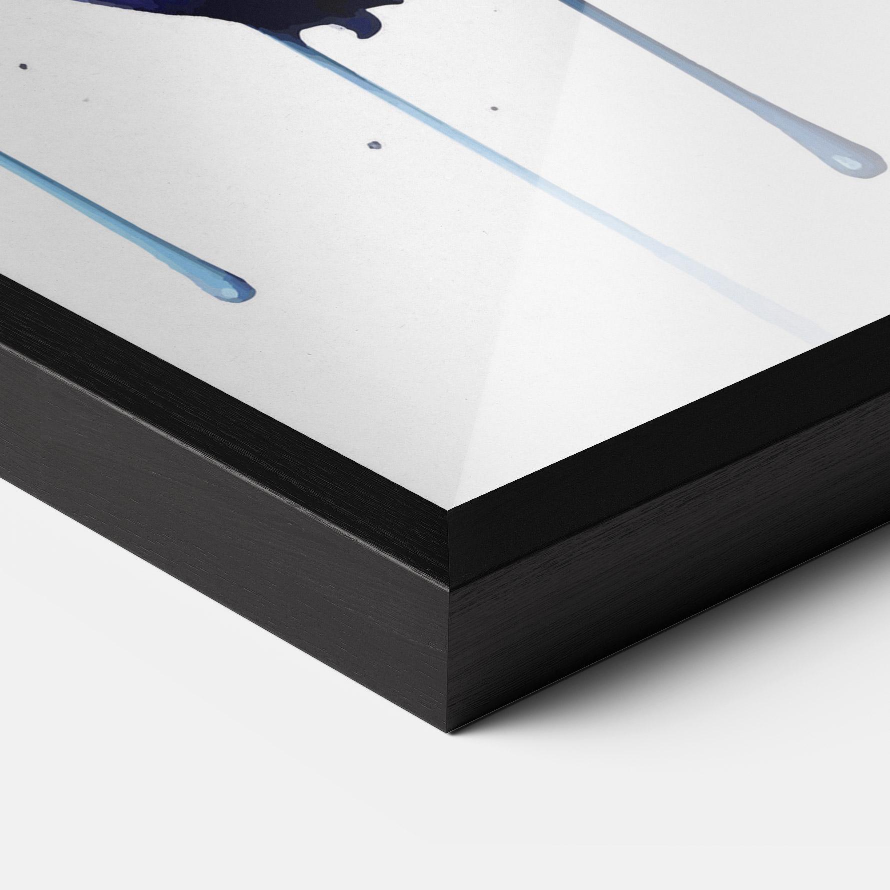 Gerahmte Poster Purple Orange Lily mockup 3