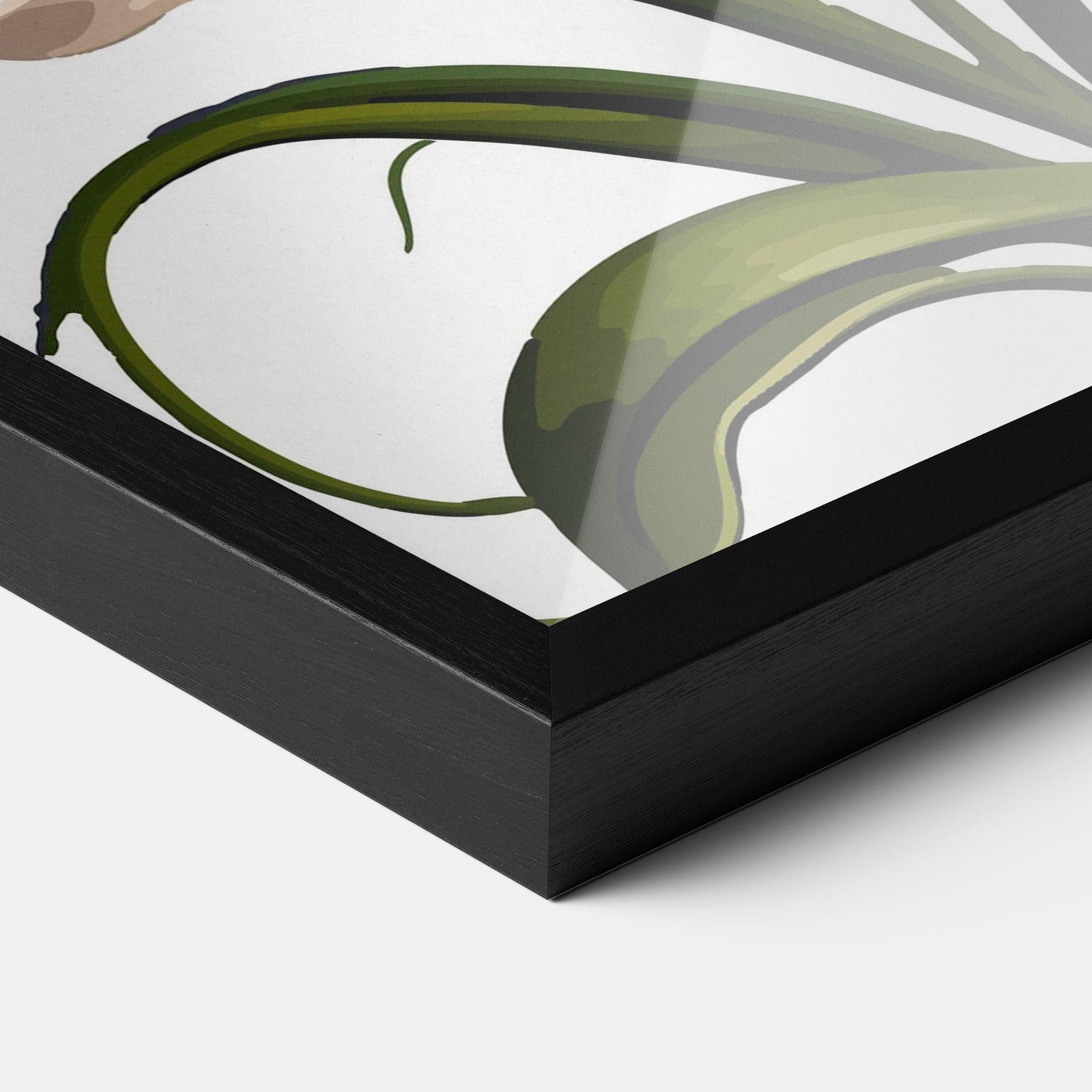 Gerahmte Poster Purple White Lily mockup 3