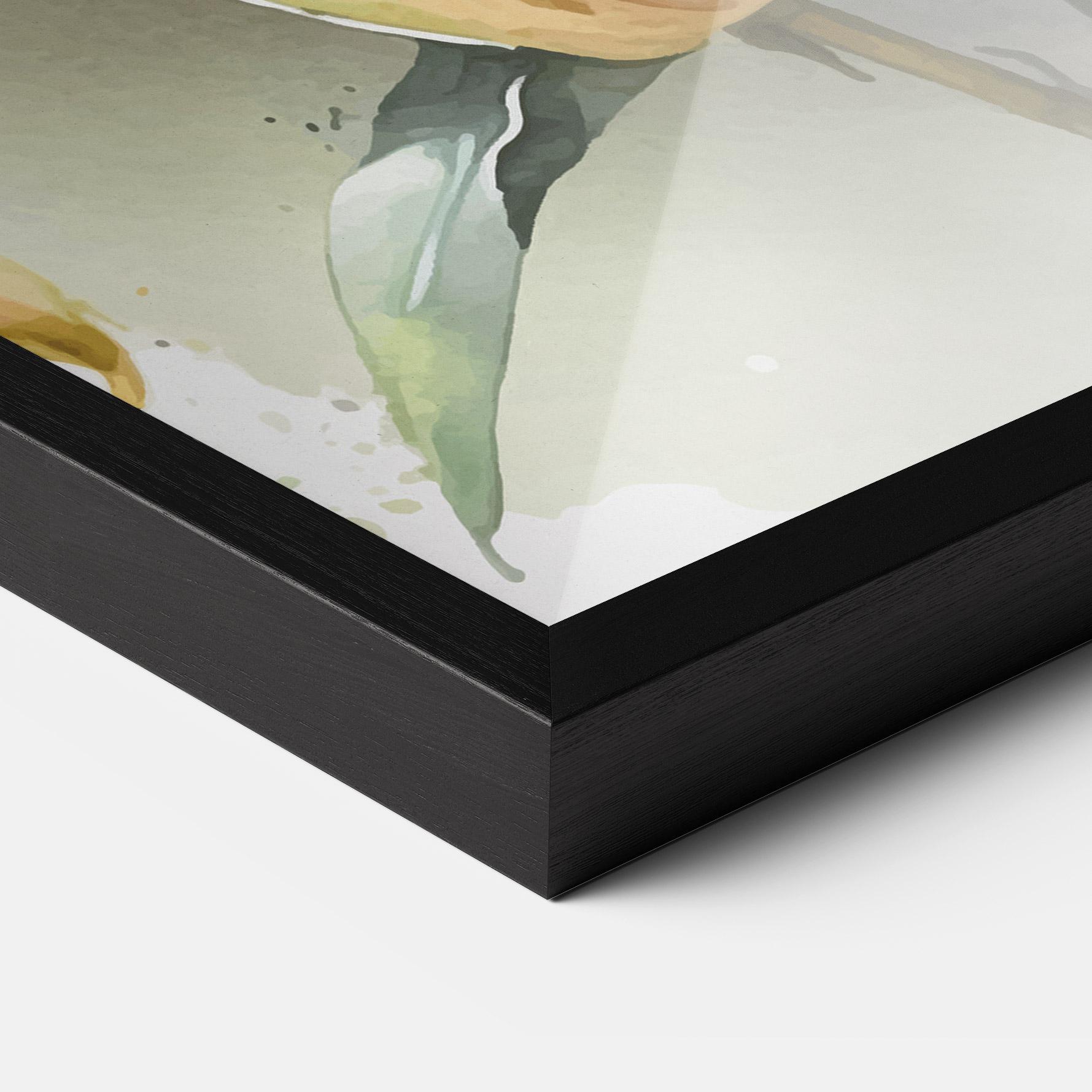 Gerahmte Poster White Orange Lily mockup 3