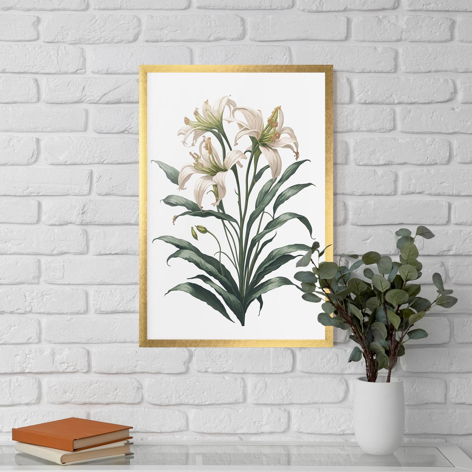 Gerahmte Poster Columbia Lily mockup 5