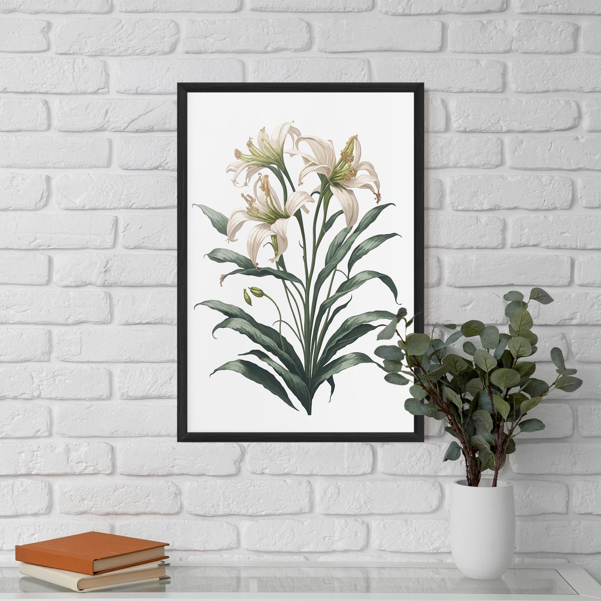 Gerahmte Poster Columbia Lily mockup 5