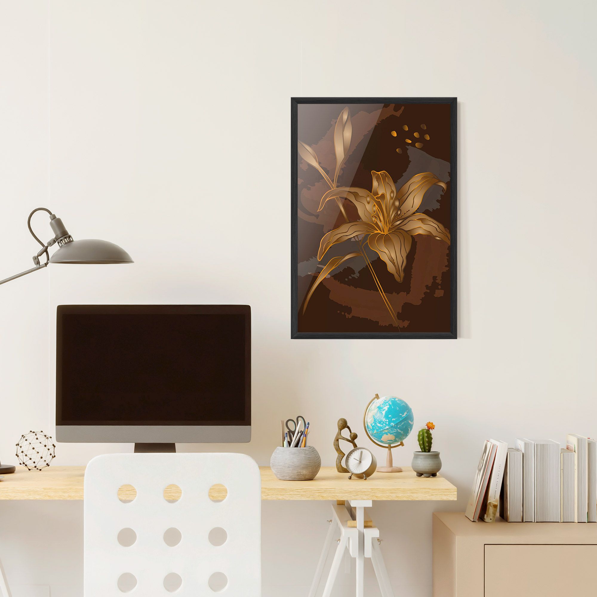 Gold Brown Lily mockup 6