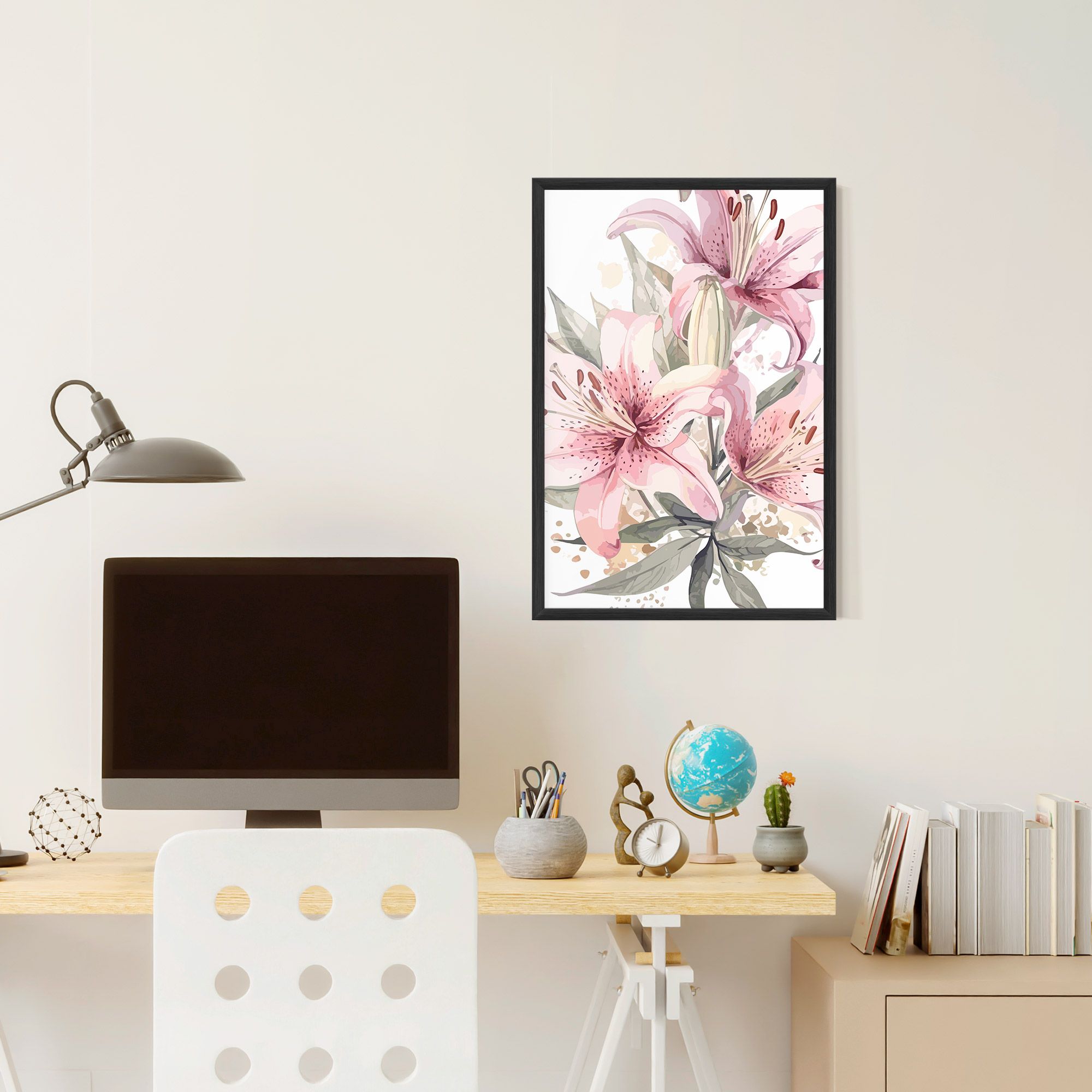 Light Pink Lily Art mockup 6