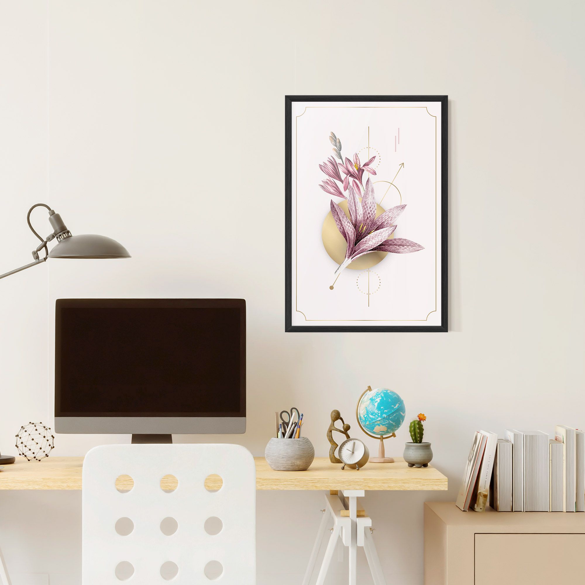 Purple Gold Lily mockup 6