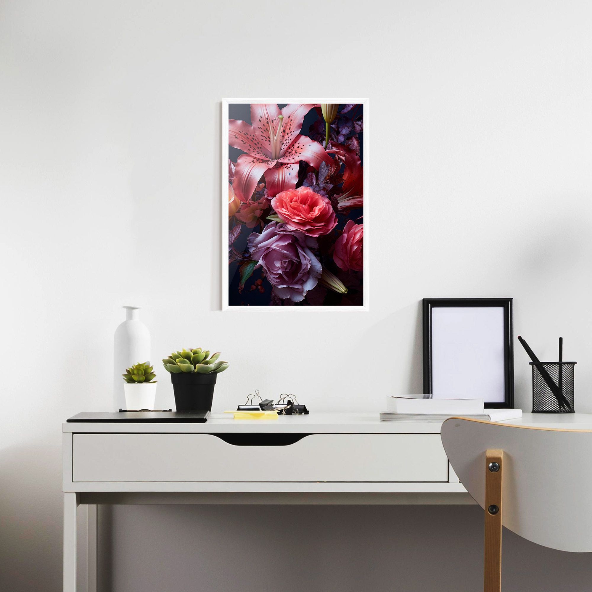 Pink Lily Roses mockup 7