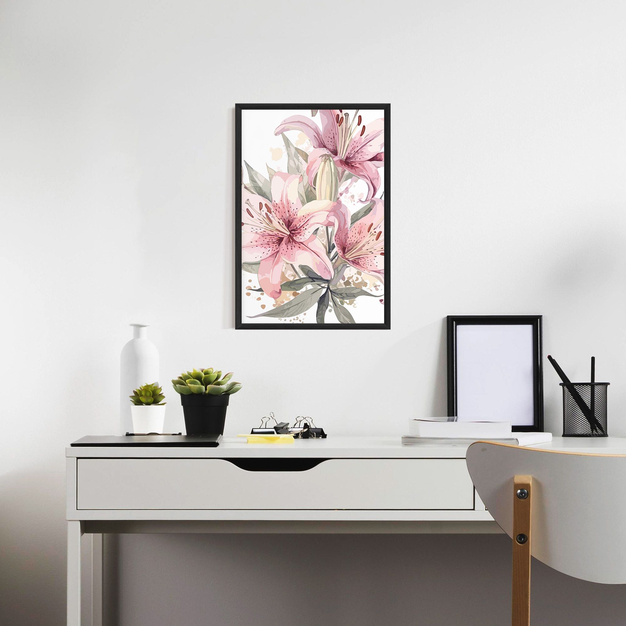 Light Pink Lily Art mockup 7