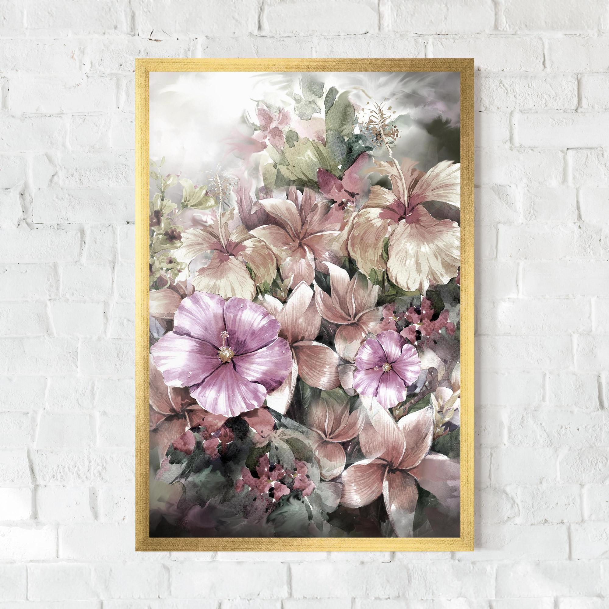 Gerahmte Poster Contrastul De Flori mockup 0