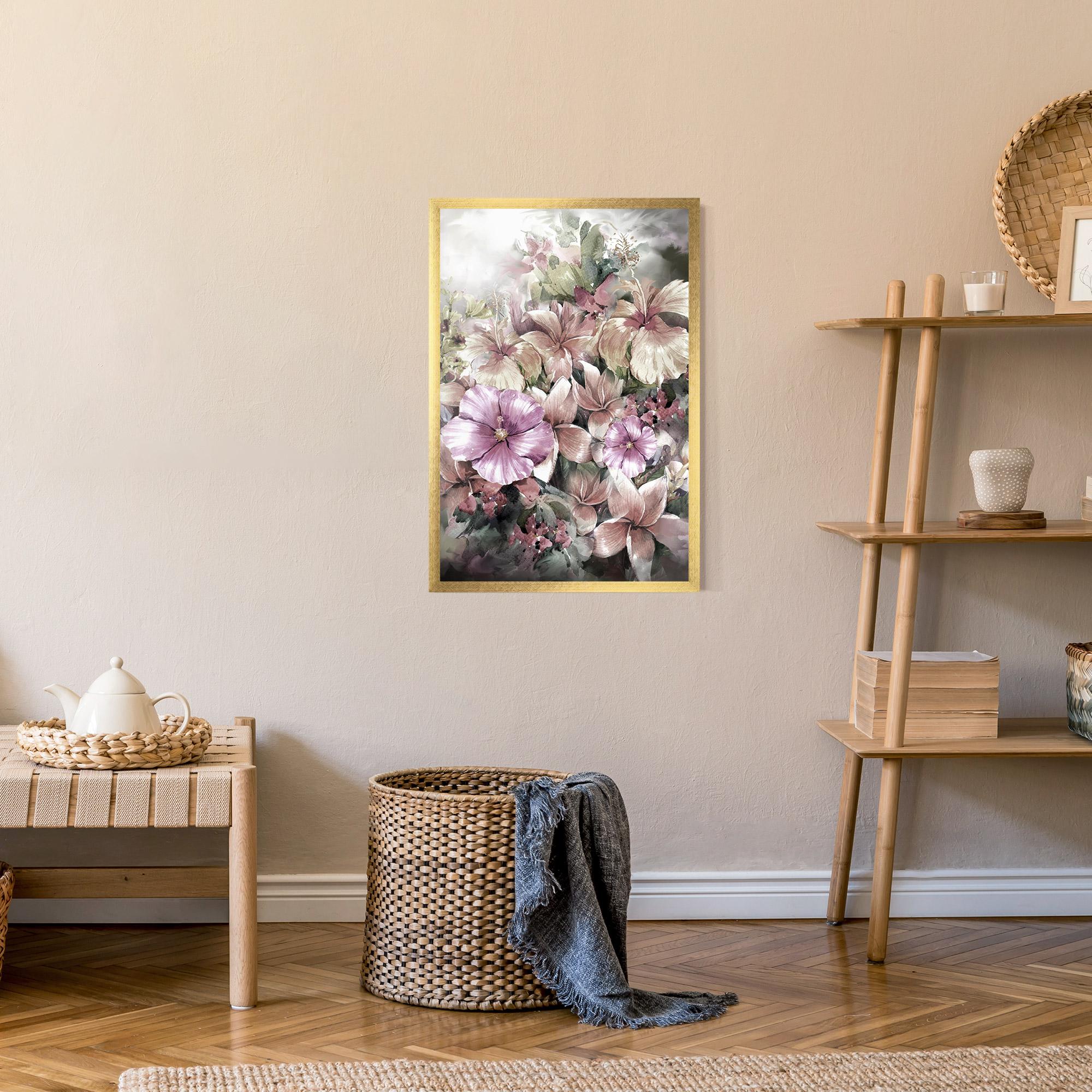 Gerahmte Poster Contrastul De Flori mockup 9