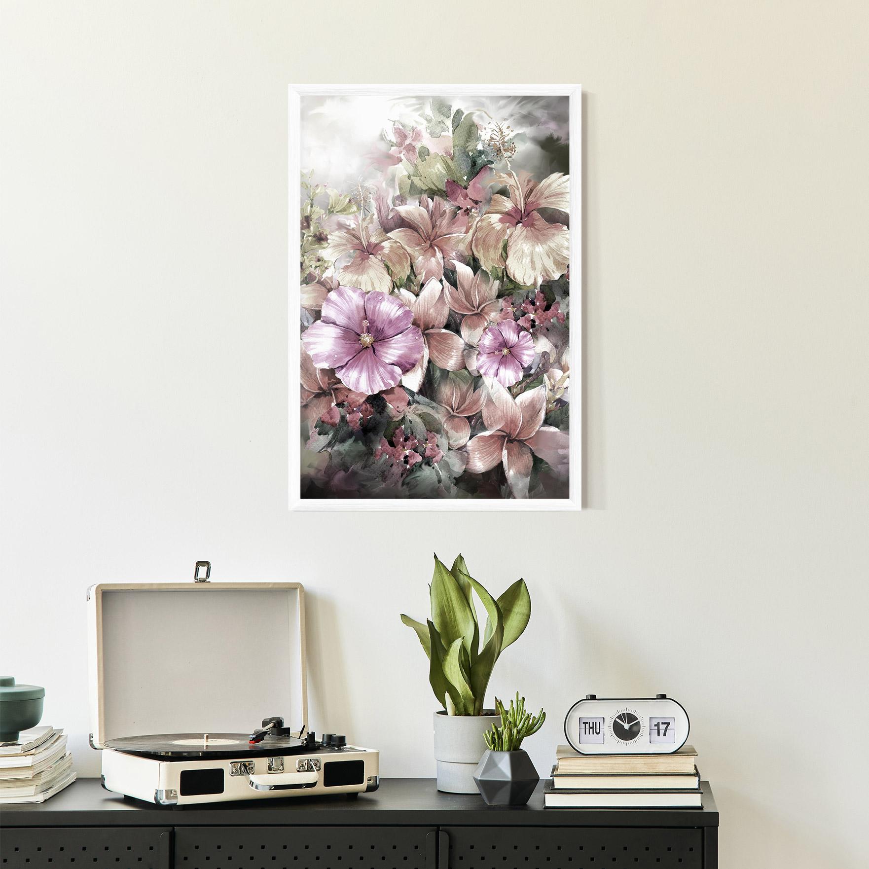 Gerahmte Poster Contrastul De Flori mockup 2