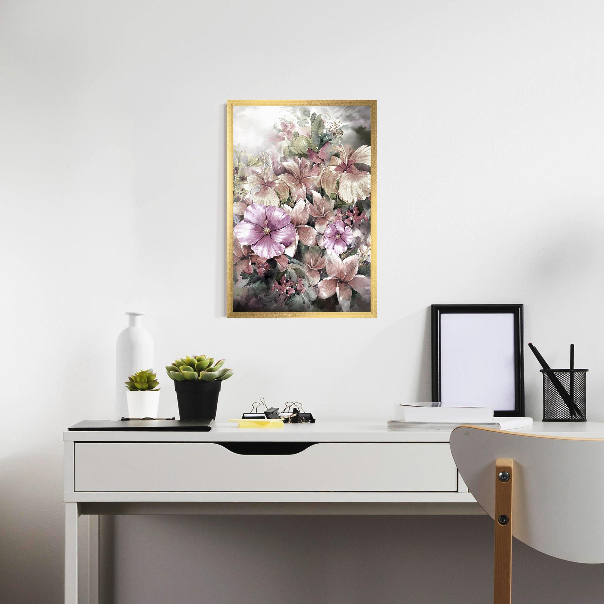 Gerahmte Poster Contrastul De Flori mockup 7