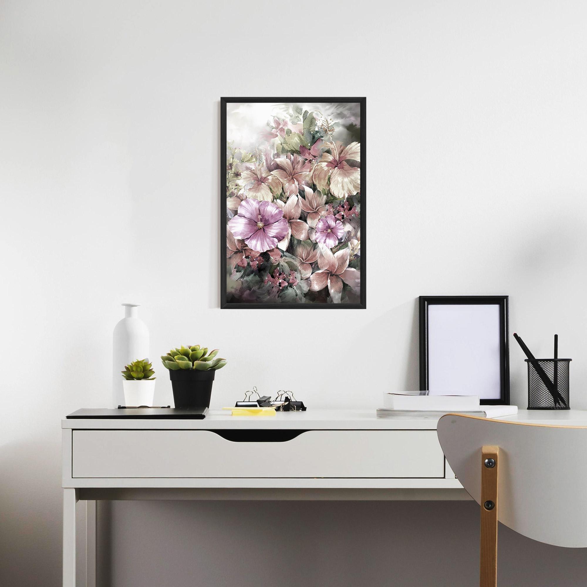 Gerahmte Poster Contrastul De Flori mockup 7