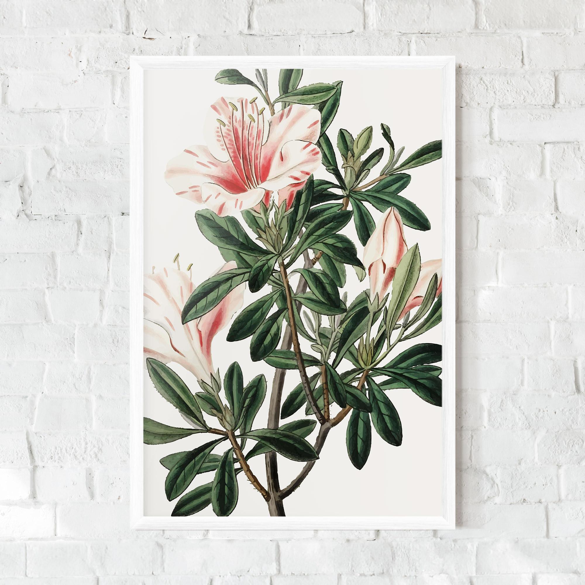 Gerahmte Poster Exotic White Red mockup 0