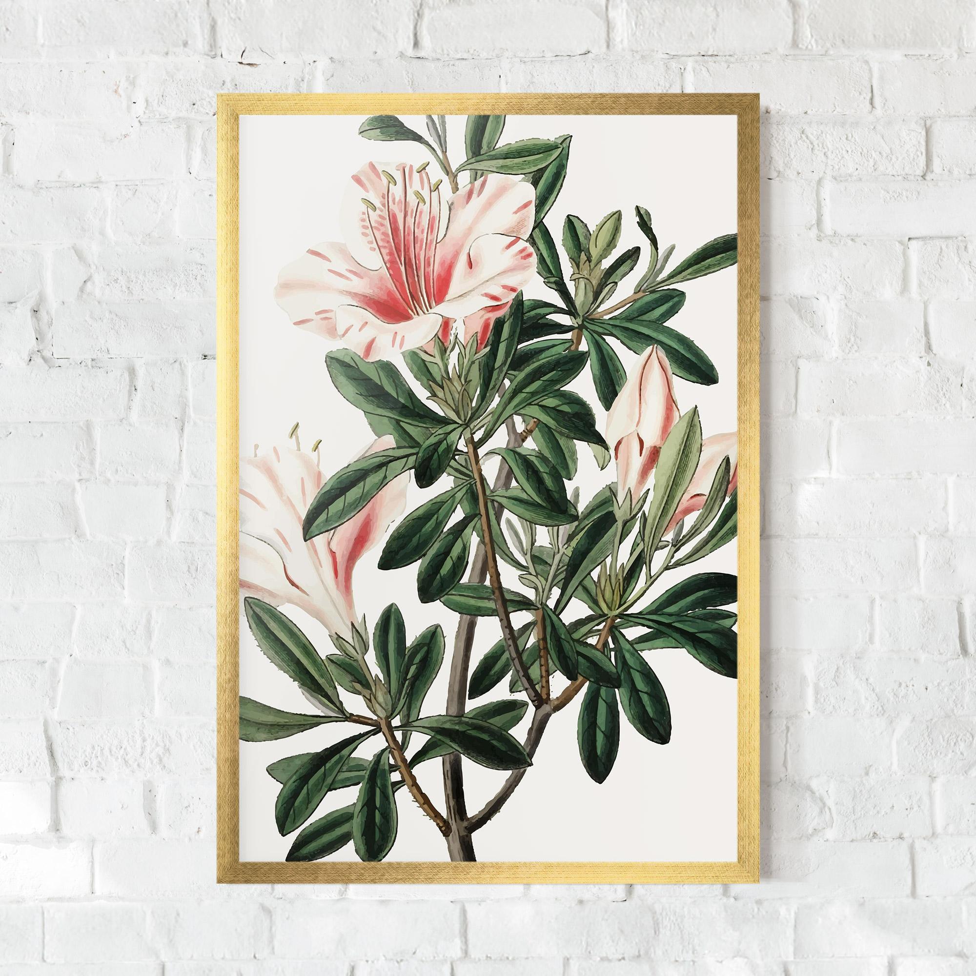 Gerahmte Poster Exotic White Red mockup 0