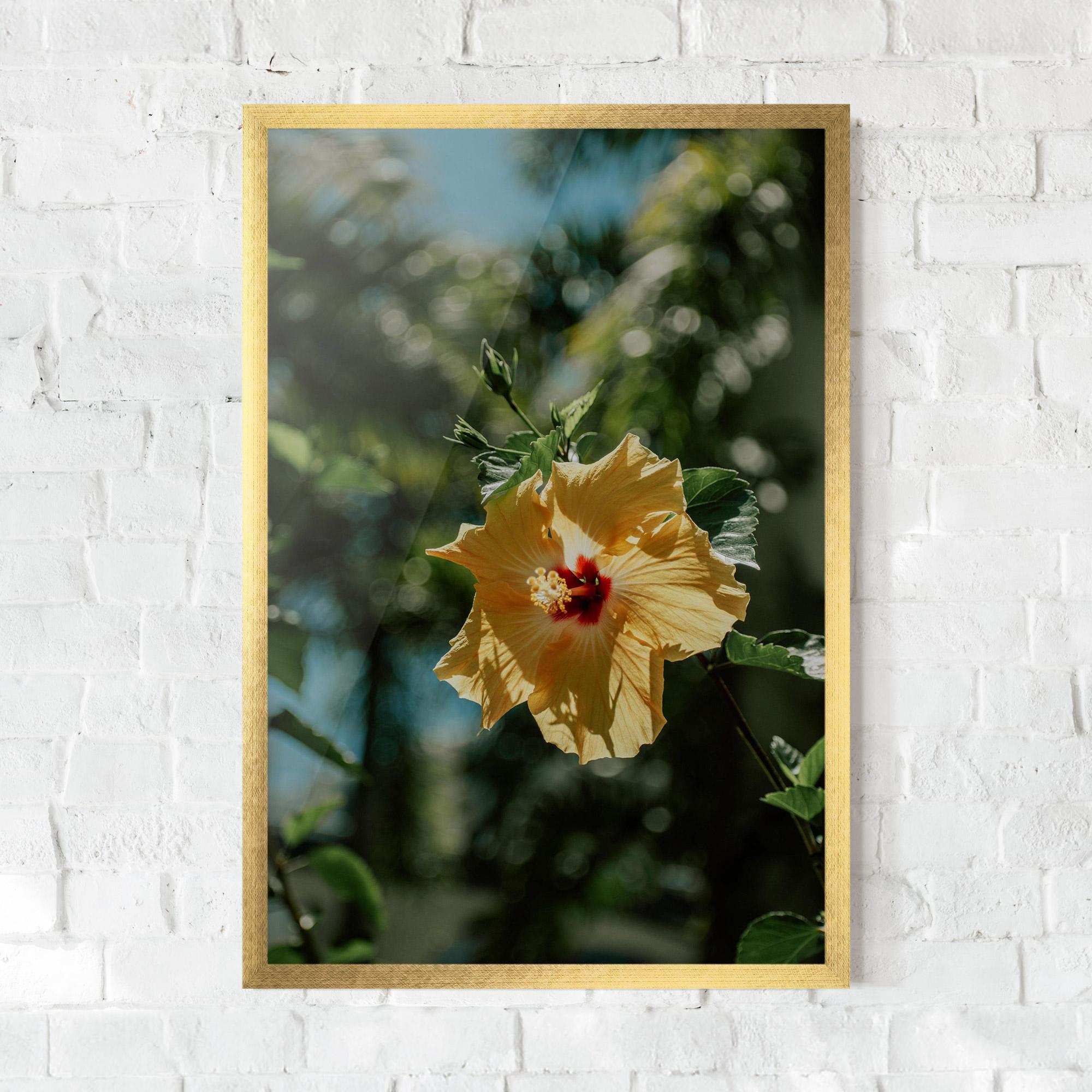 Gerahmte Poster Yellow Pretty Exotic mockup 0