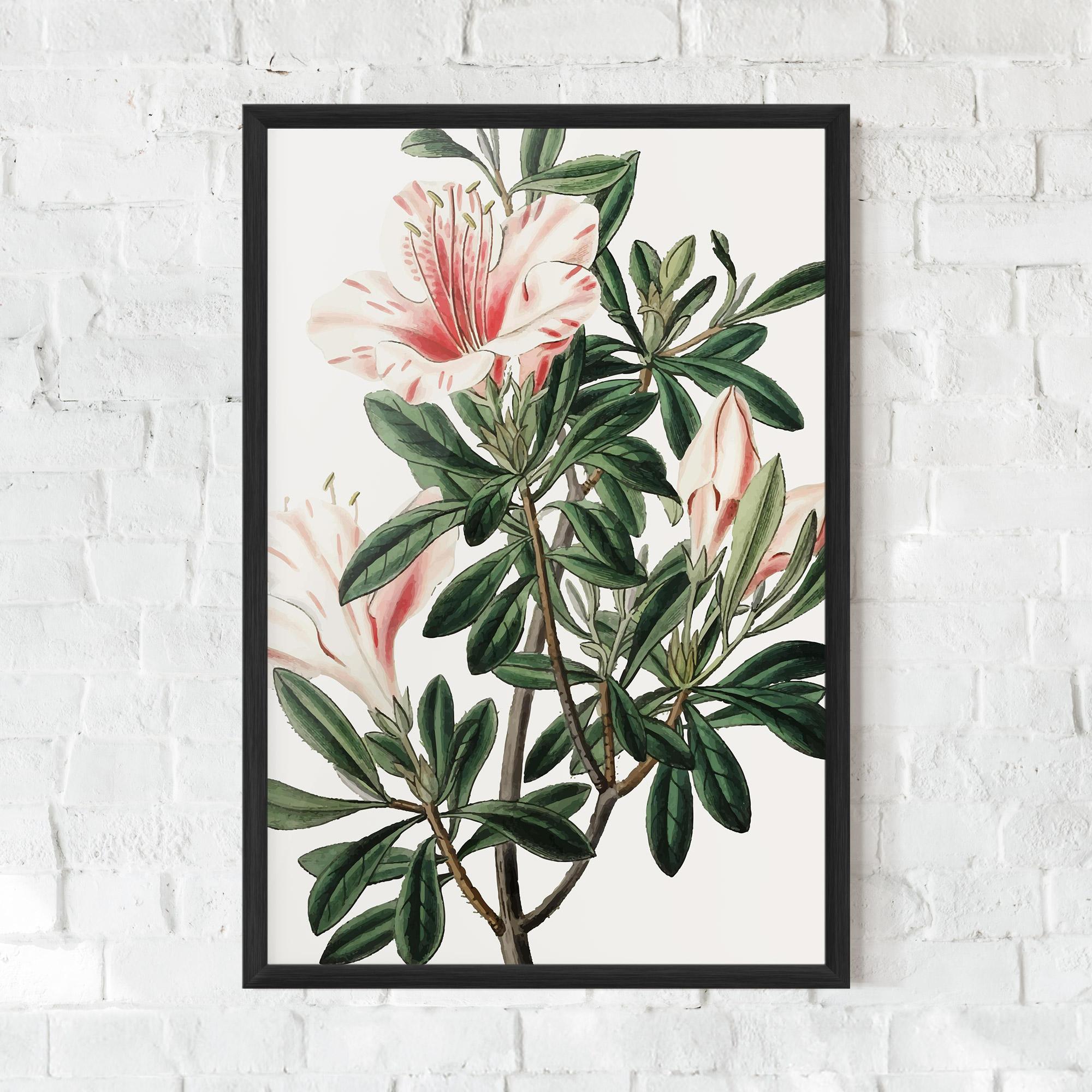 Gerahmte Poster Exotic White Red mockup 0