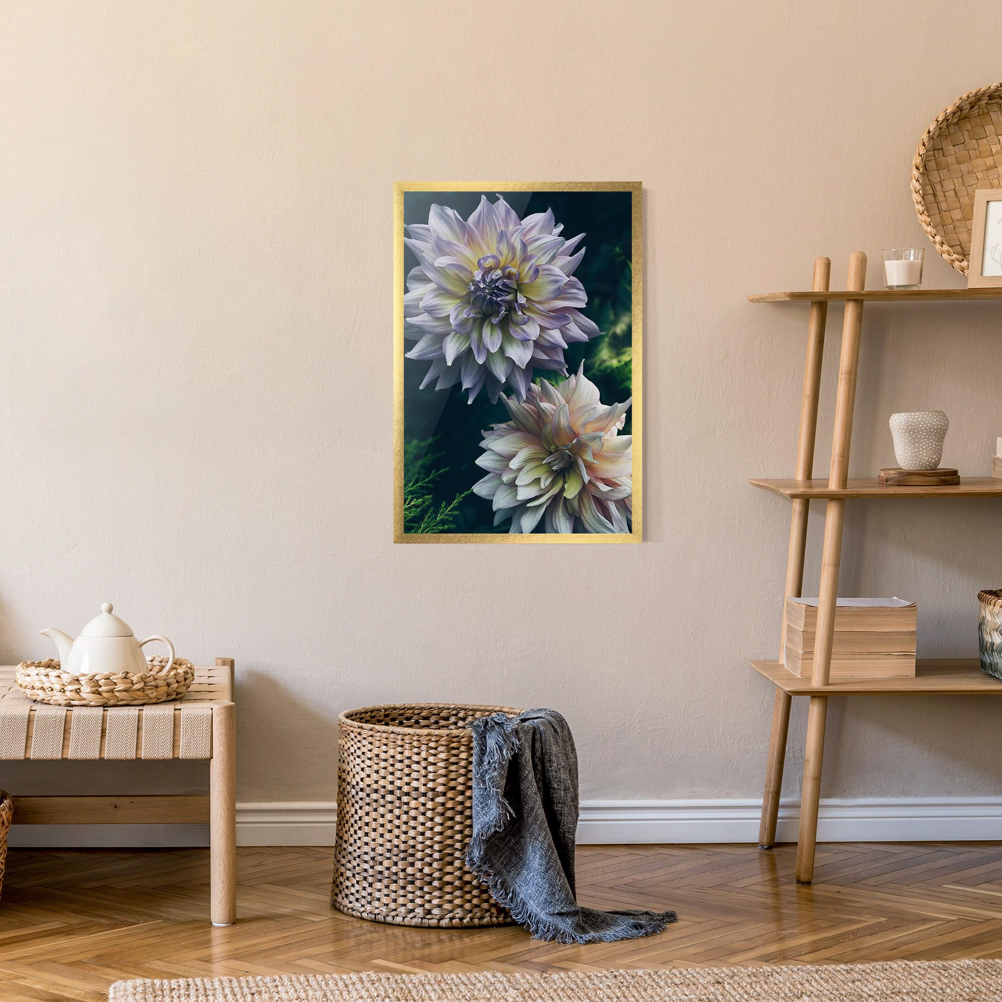 Gerahmte Poster Dahlia Flowers mockup 9
