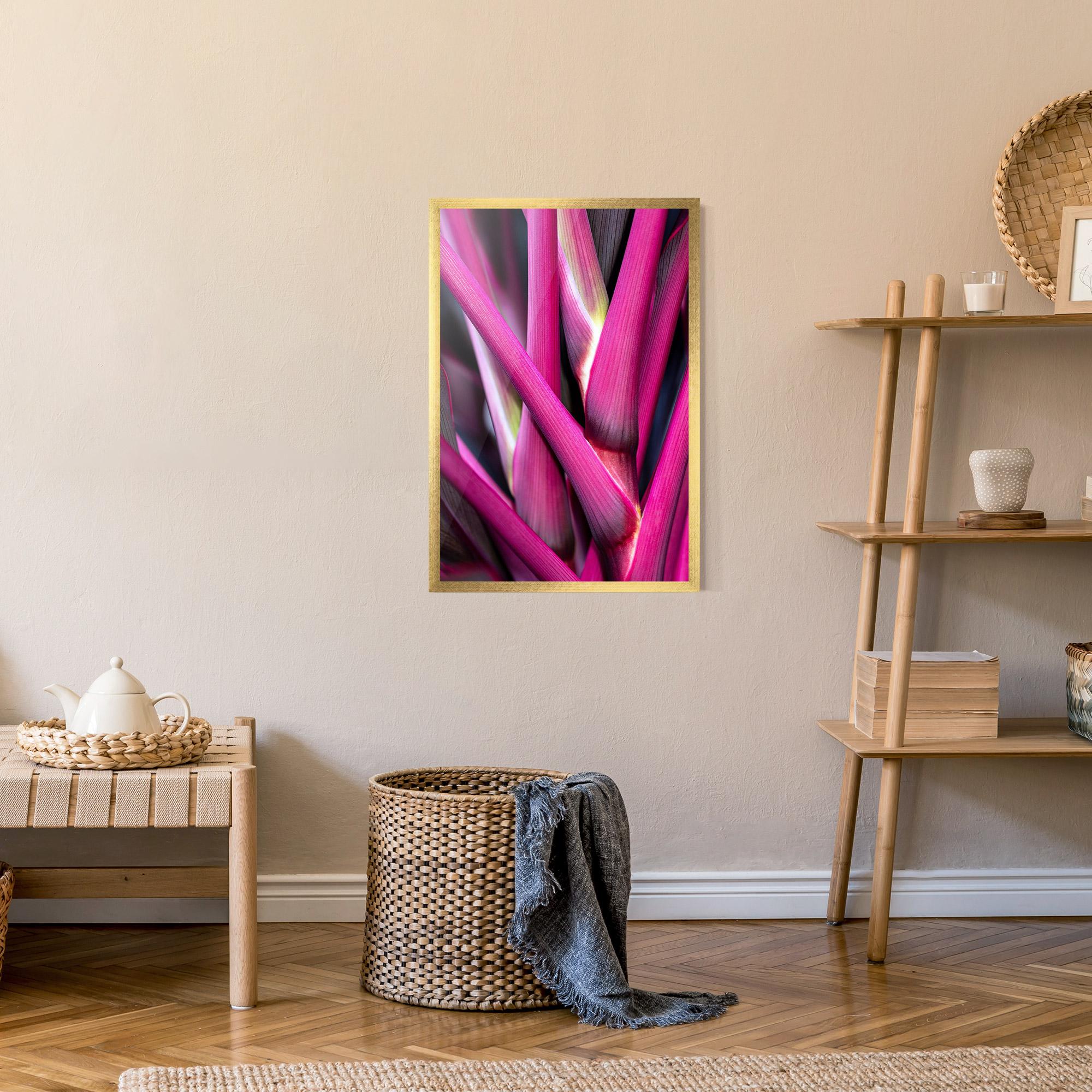 Gerahmte Poster Purple Exotic Plant mockup 9