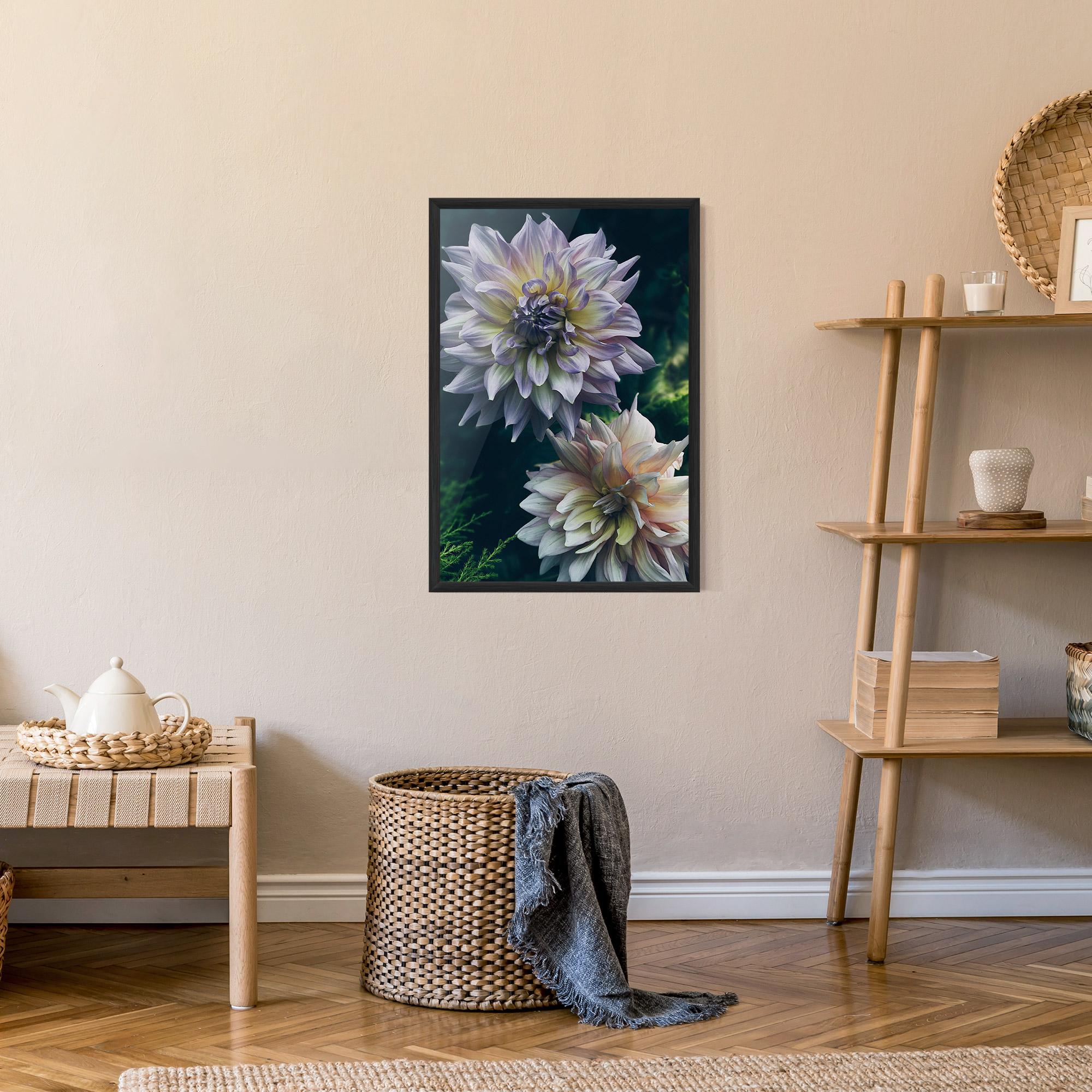 Gerahmte Poster Dahlia Flowers mockup 9